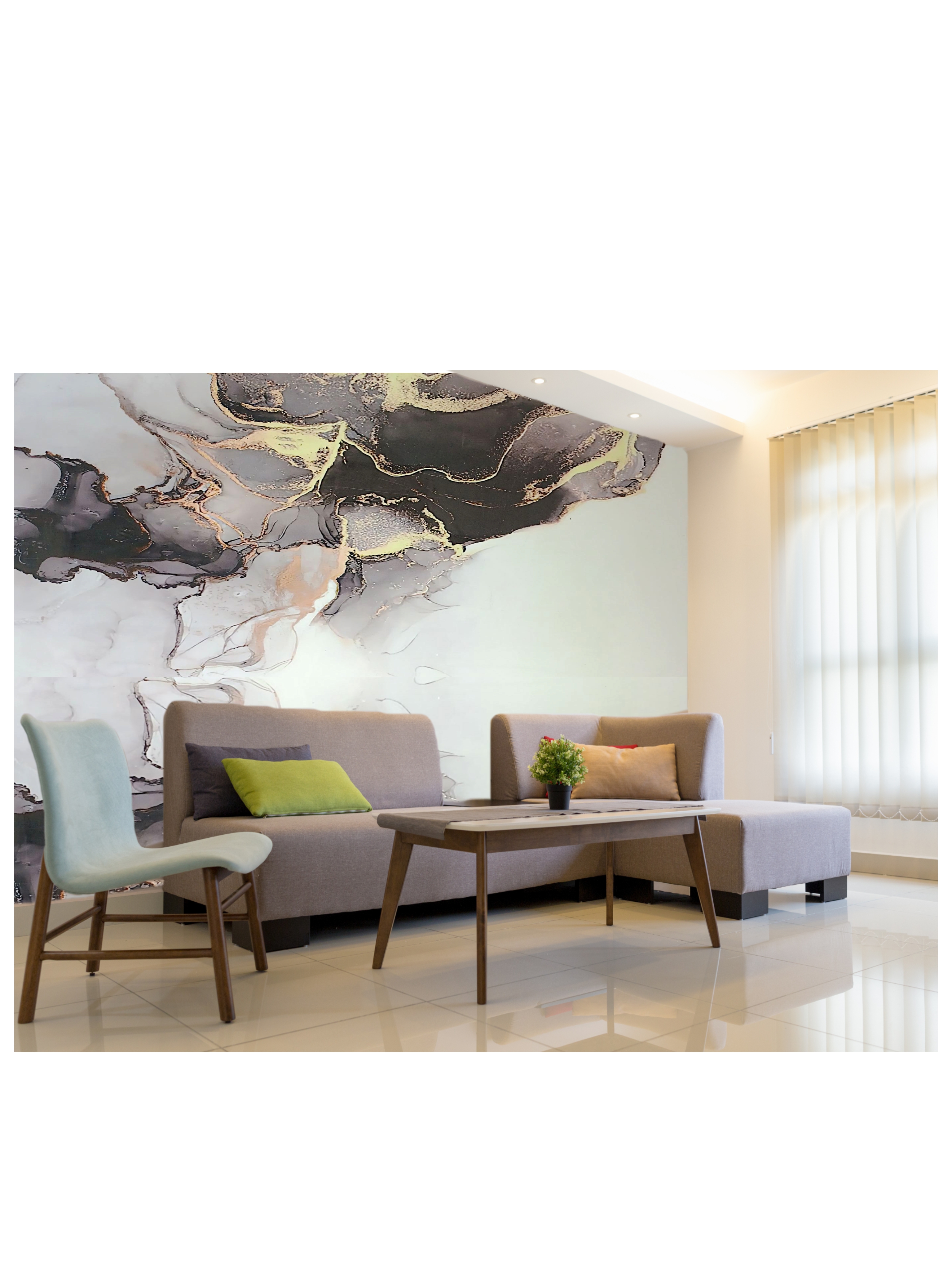 ESTRA Media wall 3D UV Marble sheets 3mm 2440mm x 1220mm