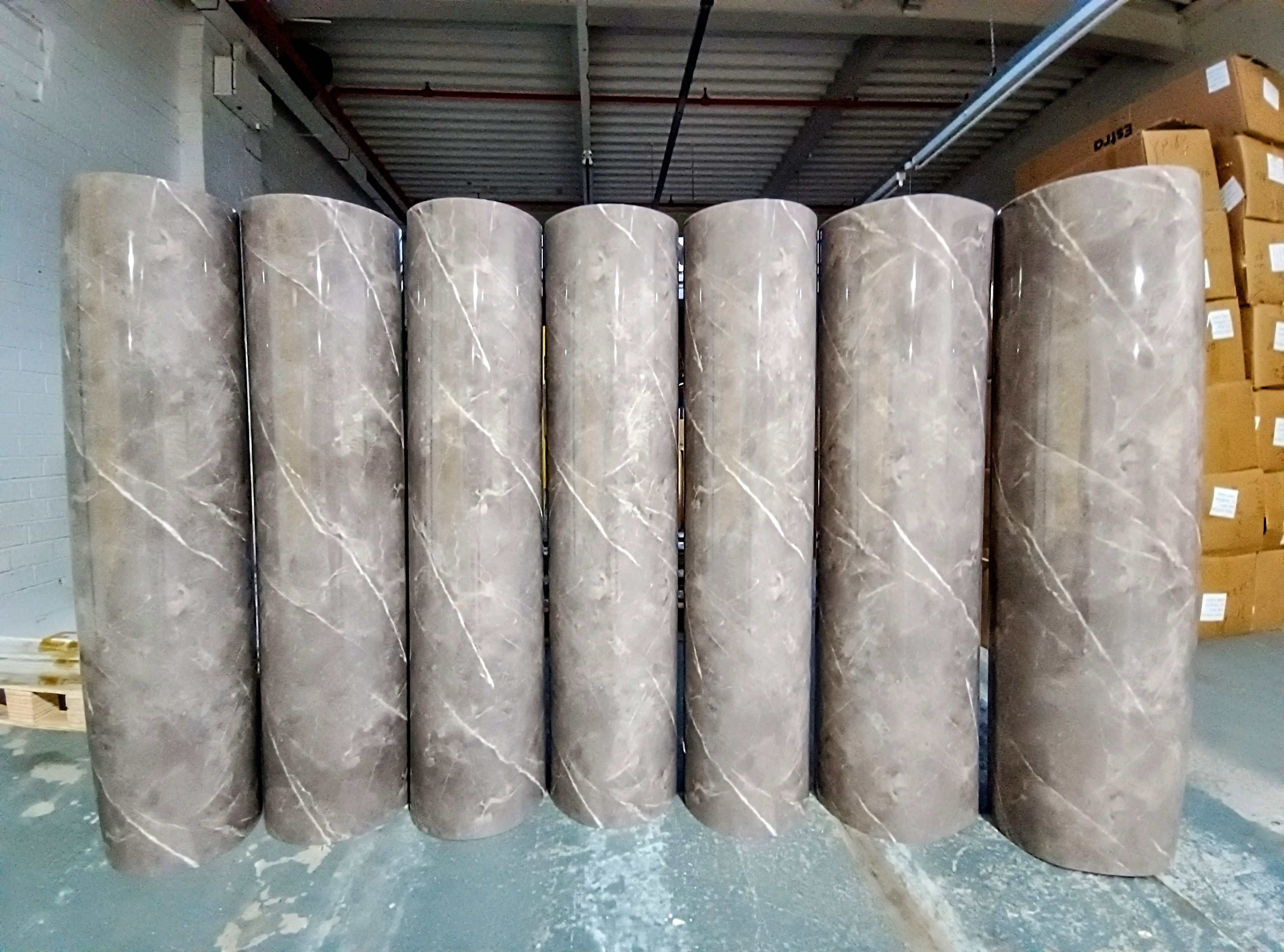 DIY Wall Panel Flexi Marble Finish Waterproof PE/PVC 2.8M x 1.2M Self Adhesive