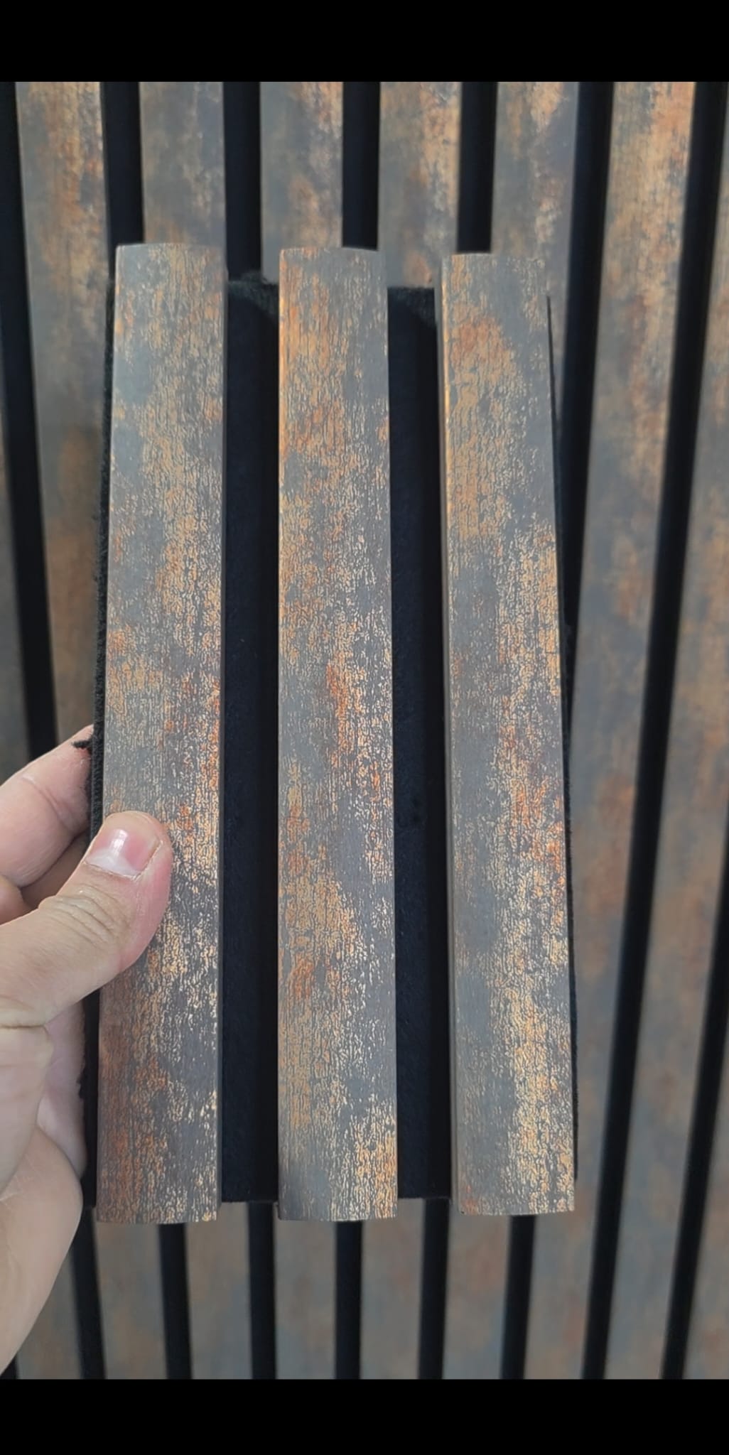 Estra Acoustic Rustic Bronze Wall Panel 240CM x 60CM