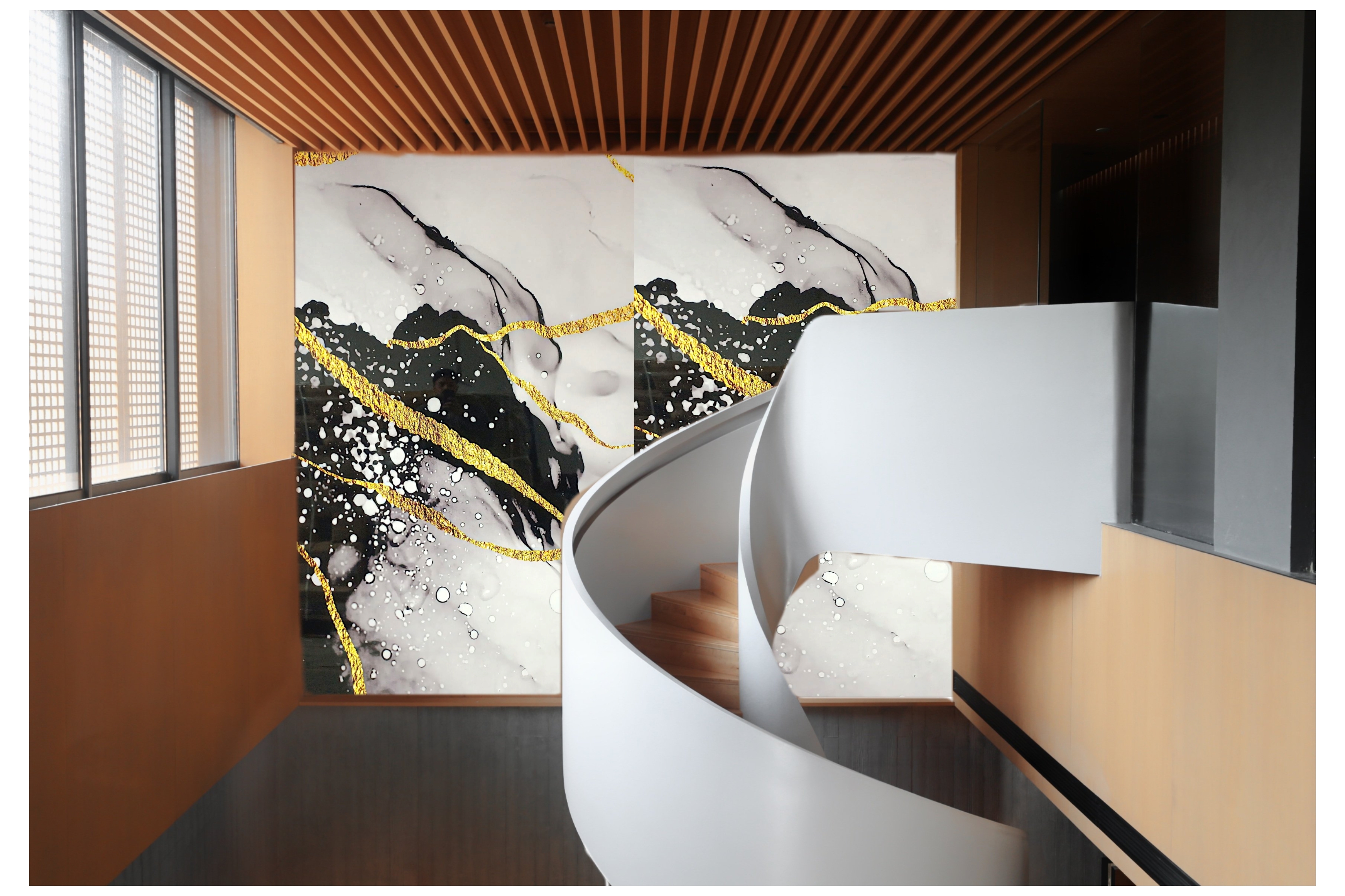 ESTRA Media wall 3D UV Marble sheets 3mm 2440mm x 1220mm