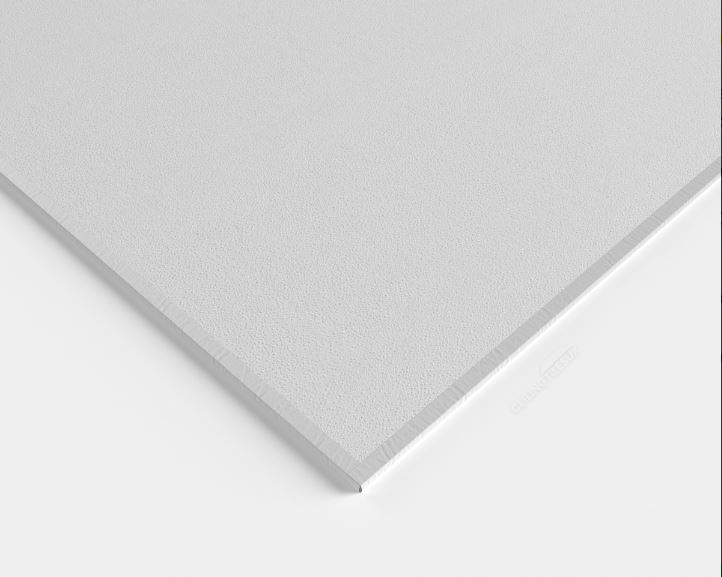 White 595mm x 595mm x 7mm Ceiling tiles Gypsum Board Easy Clean Wipe able