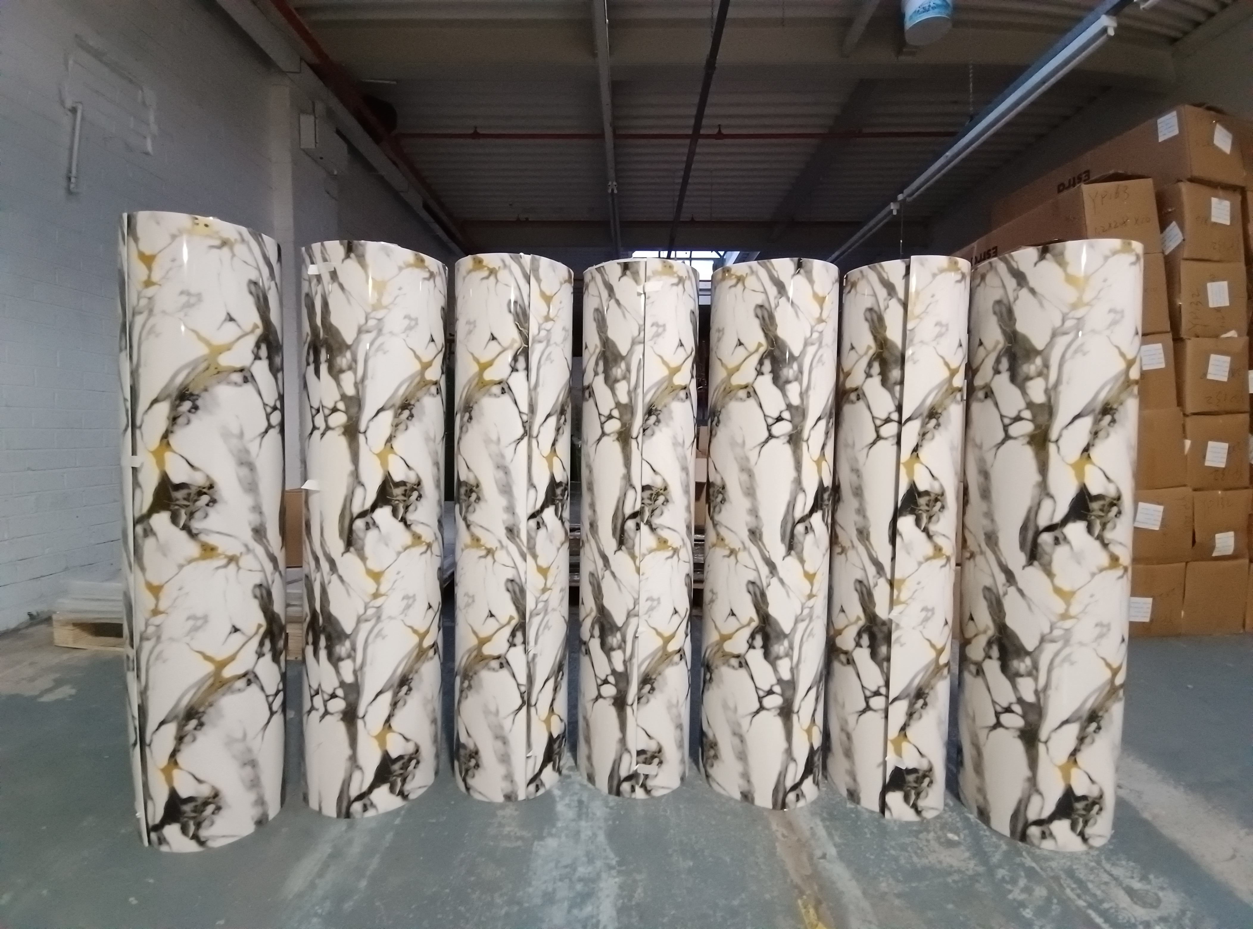 DIY Wall Panel Flexi Marble Finish Waterproof PE/PVC 2.8M x 1.2M Self Adhesive