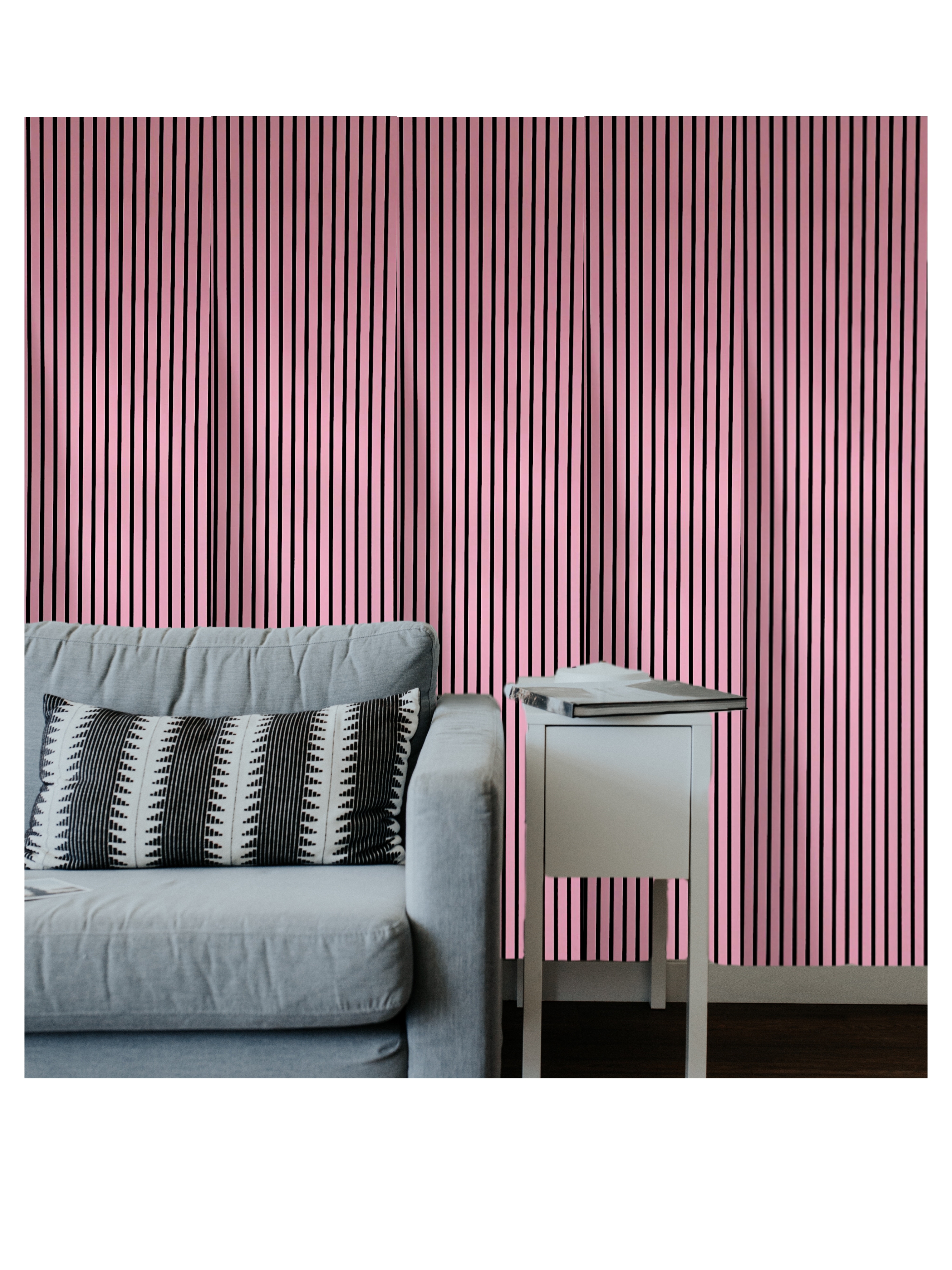 Estra Lite  Pink Acoustic Wall Panel 240CM x 60CM