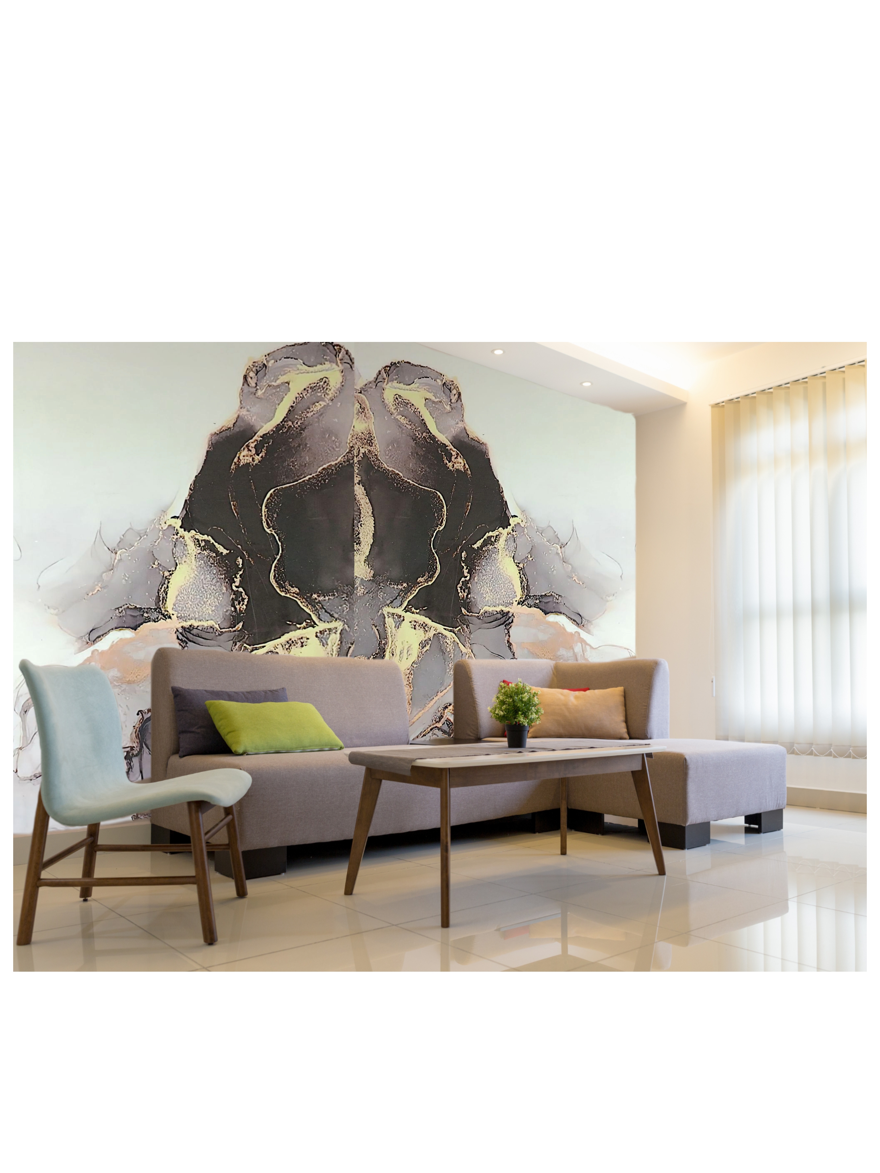 ESTRA Media wall 3D UV Marble sheets 3mm 2440mm x 1220mm