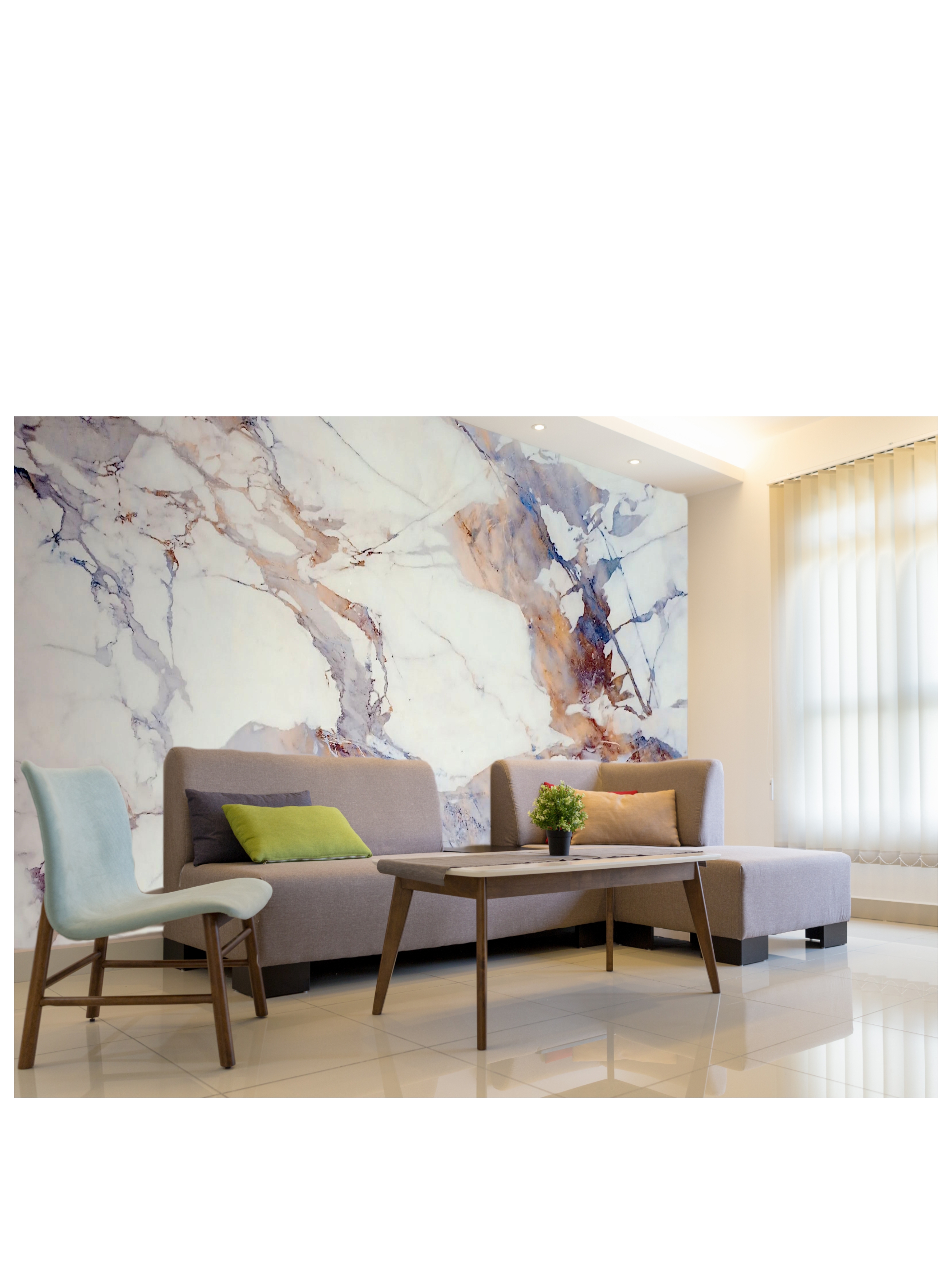 ESTRA Media wall 3D UV Marble sheets 3mm 2440mm x 1240mm