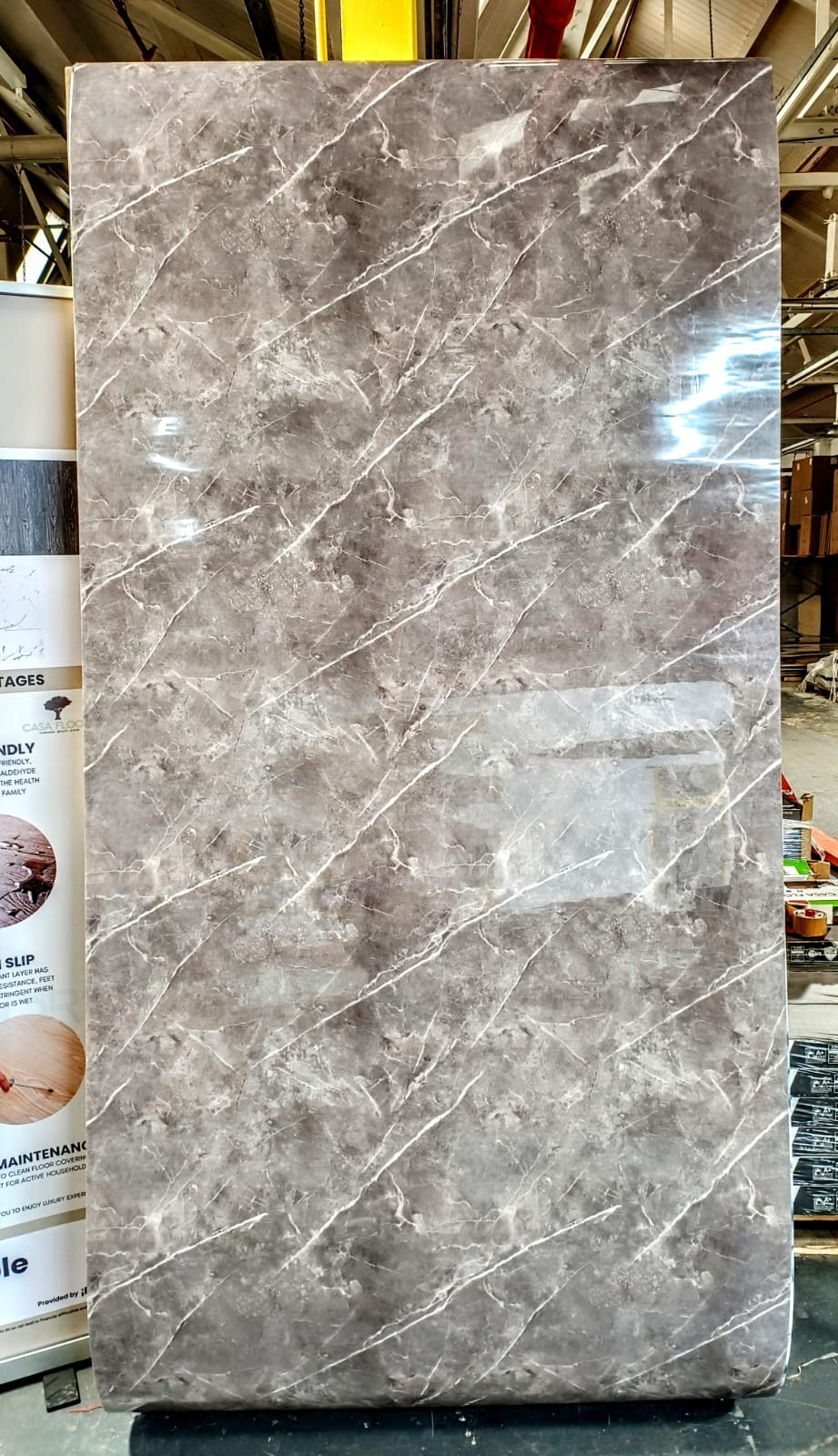 DIY Wall Panel Flexi Marble Finish Waterproof PE/PVC 2.8M x 1.2M Self Adhesive