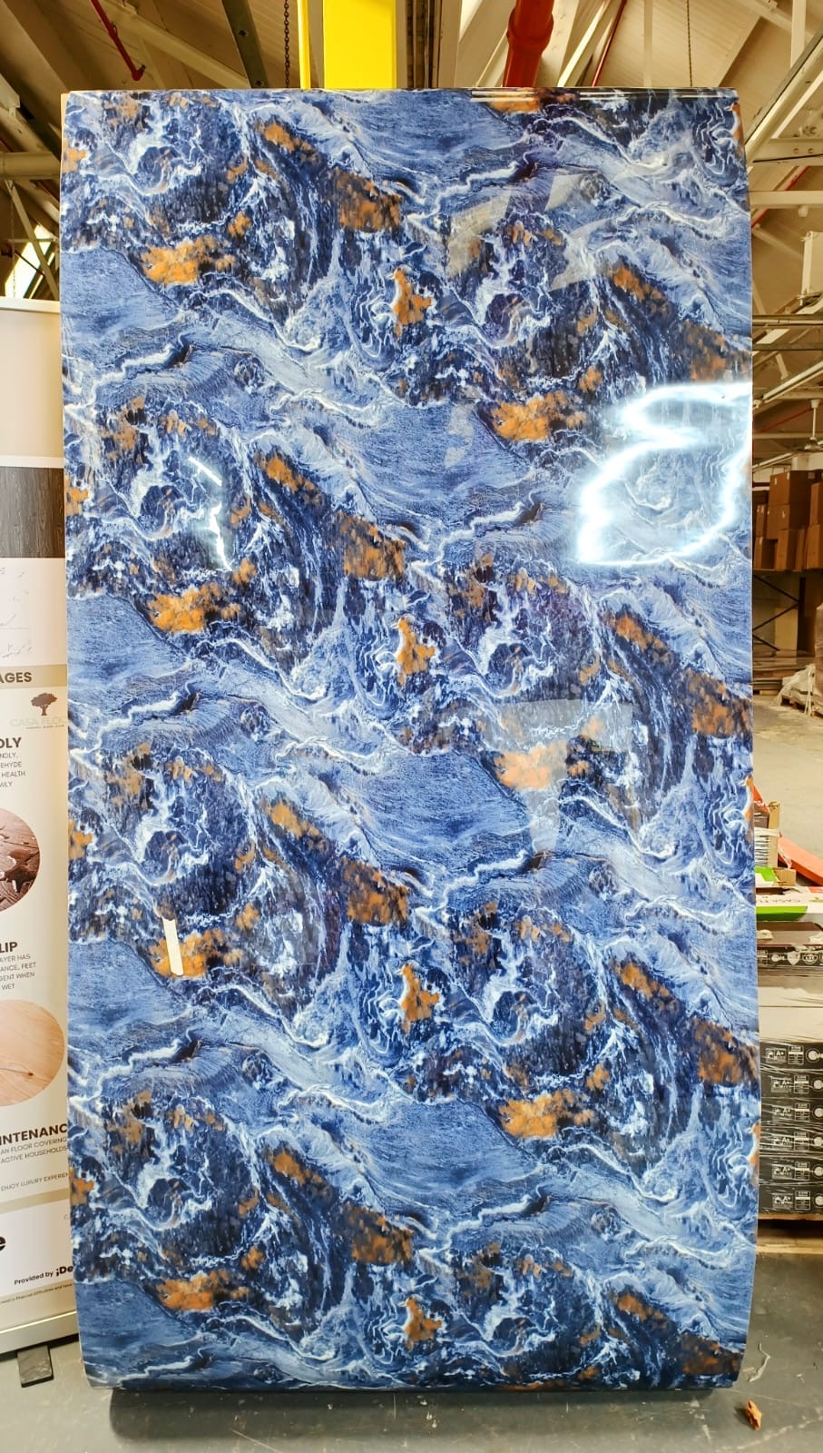 DIY Wall Panel Flexi Marble Finish Waterproof PE/PVC 2.8M x 1.2M Self Adhesive