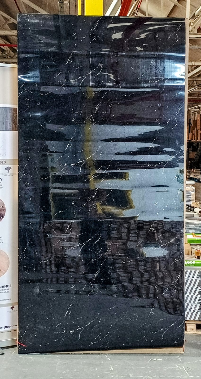 DIY Wall Panel Flexi Marble Finish Waterproof PE/PVC 2.8M x 1.2M Self Adhesive