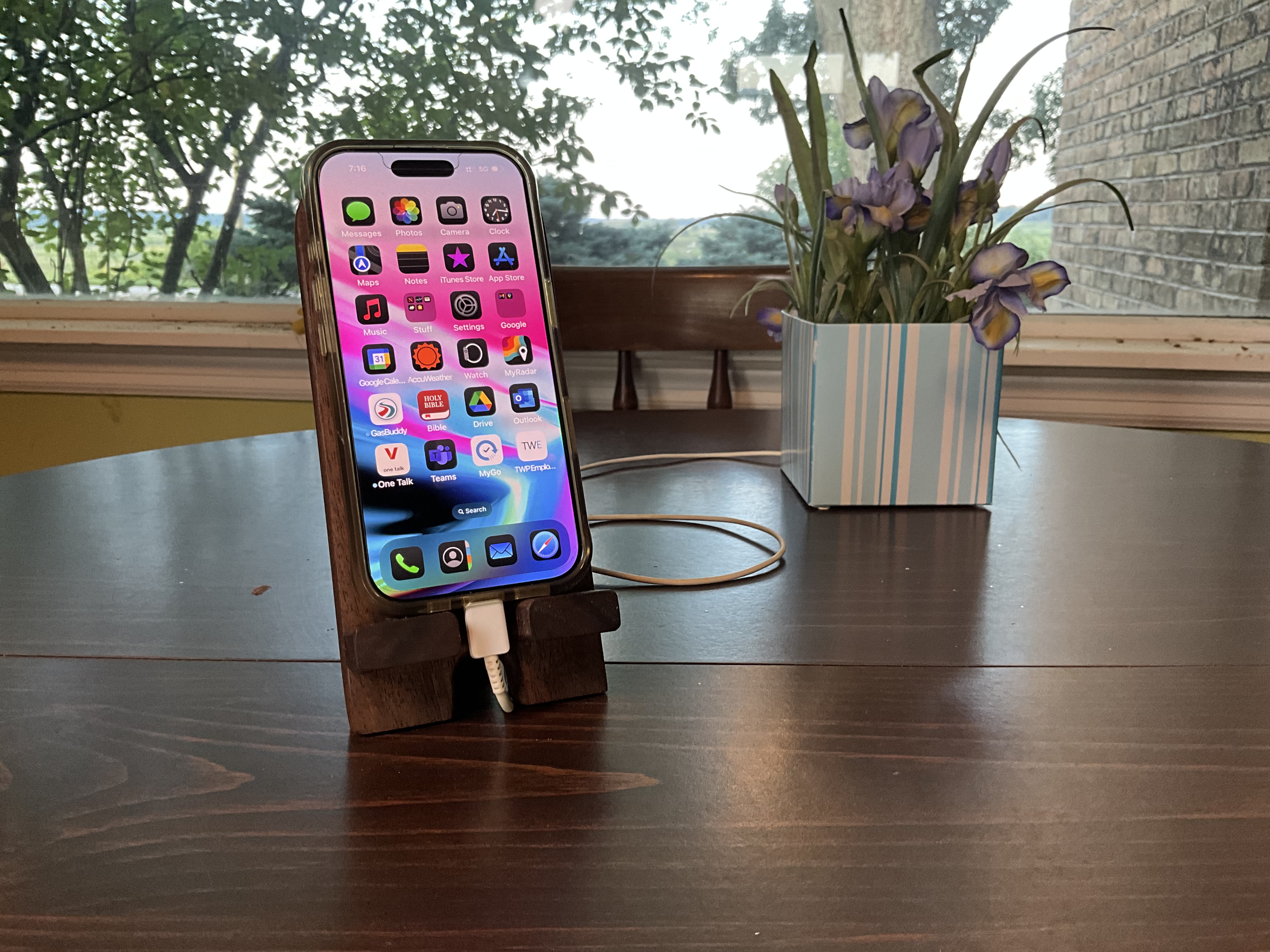 Handcrafted Wooden Phone Stand