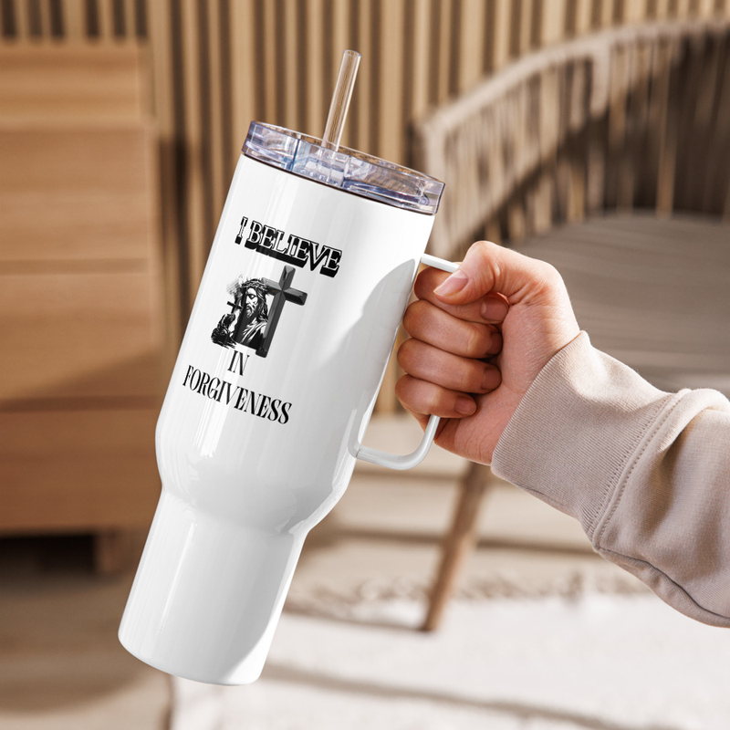 I Believe in Forgiveness Travel Mug