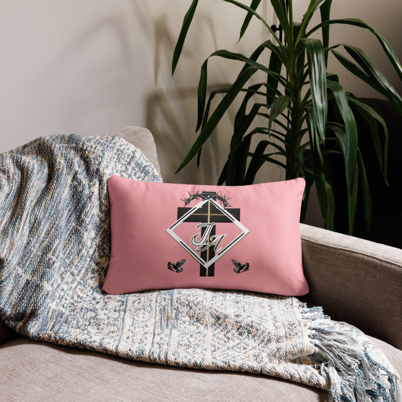Decorative Throw Pillow with Monogram