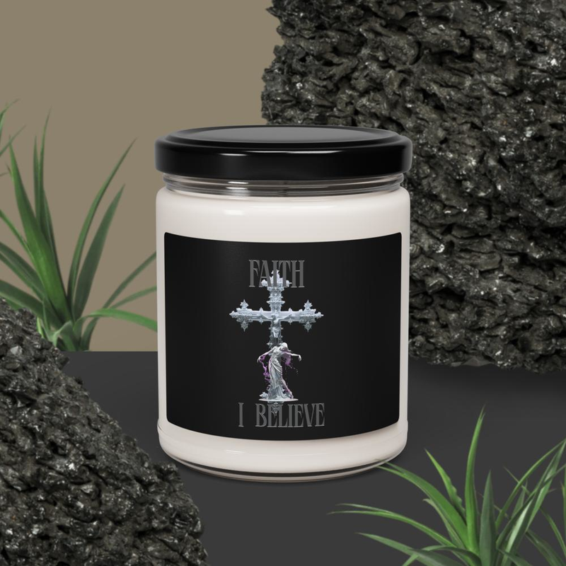 Faith I Believe Inspirational Candle