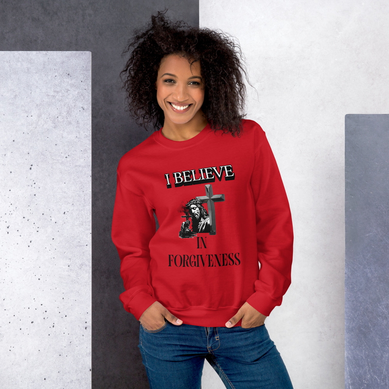 Red Forgiveness Sweatshirt