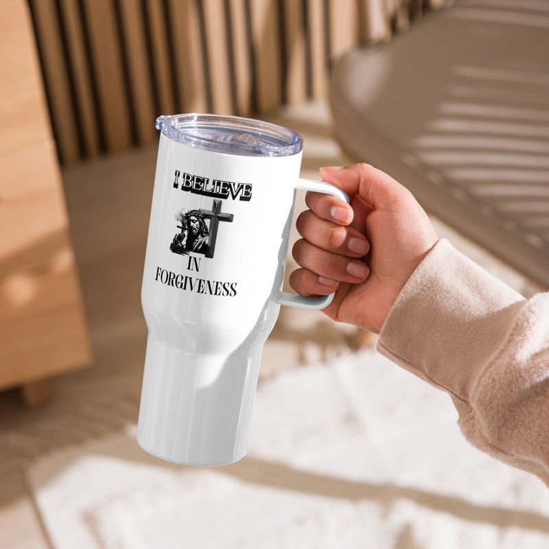I Believe in Forgiveness Travel Mug