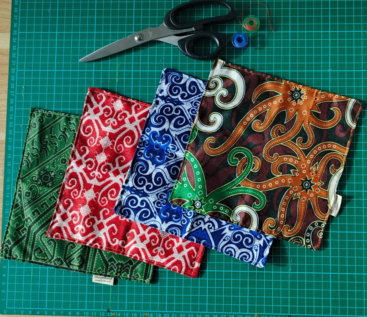 Handmade Batik Borneo Handkerchiefs
