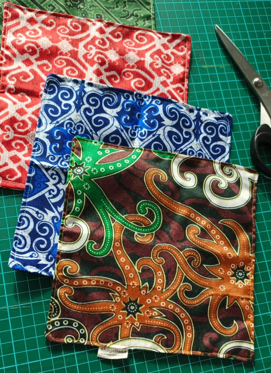 Handmade Batik Borneo Handkerchiefs