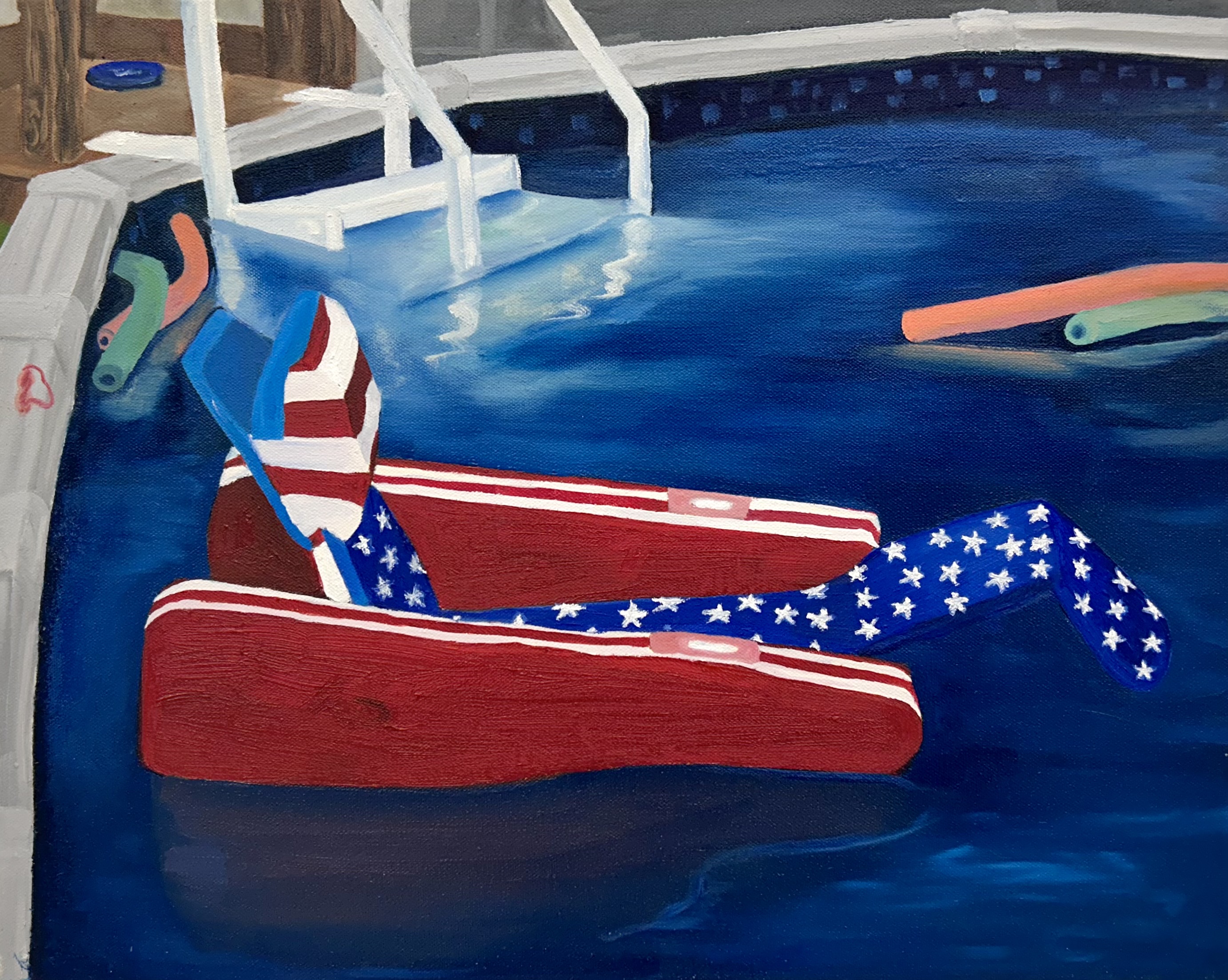 Print of "American Pool Float"
