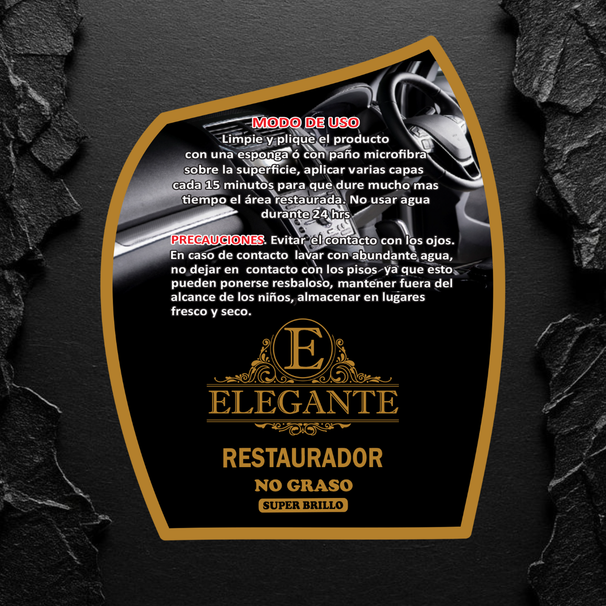 Restaurador no graso