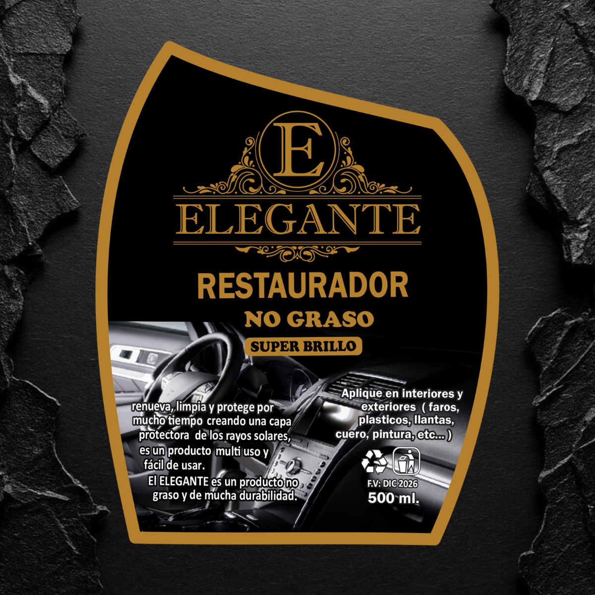 Restaurador no graso