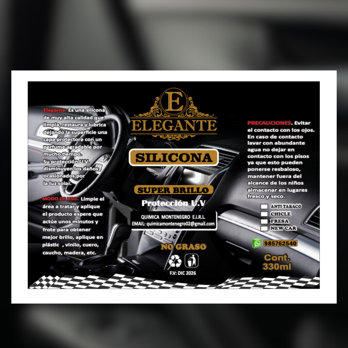 Silicona super brillo