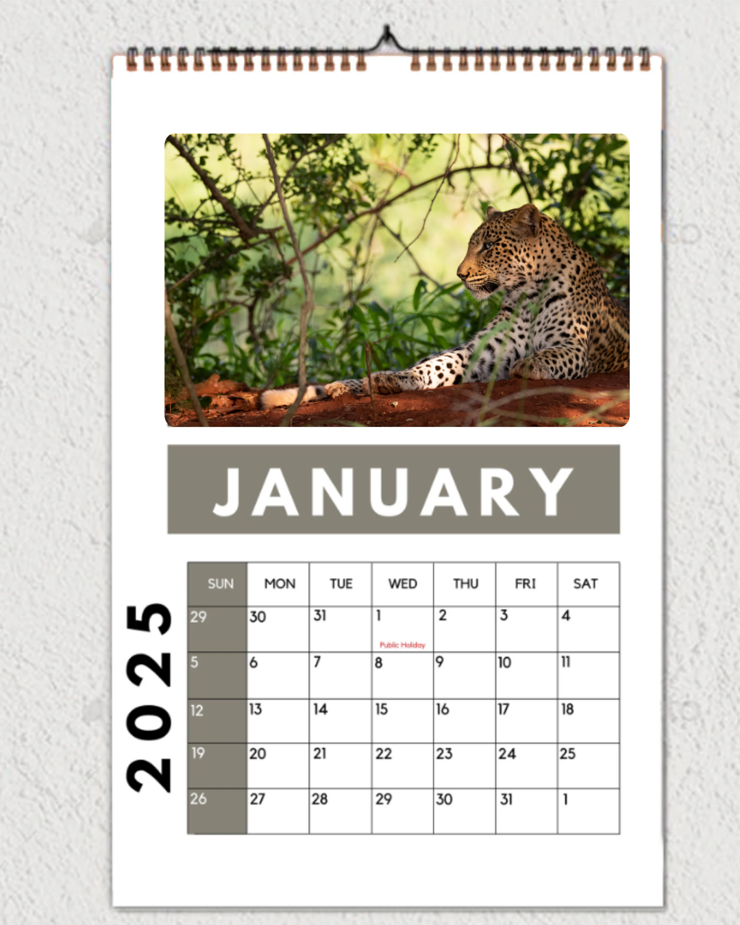 2026 Hanging Calendar