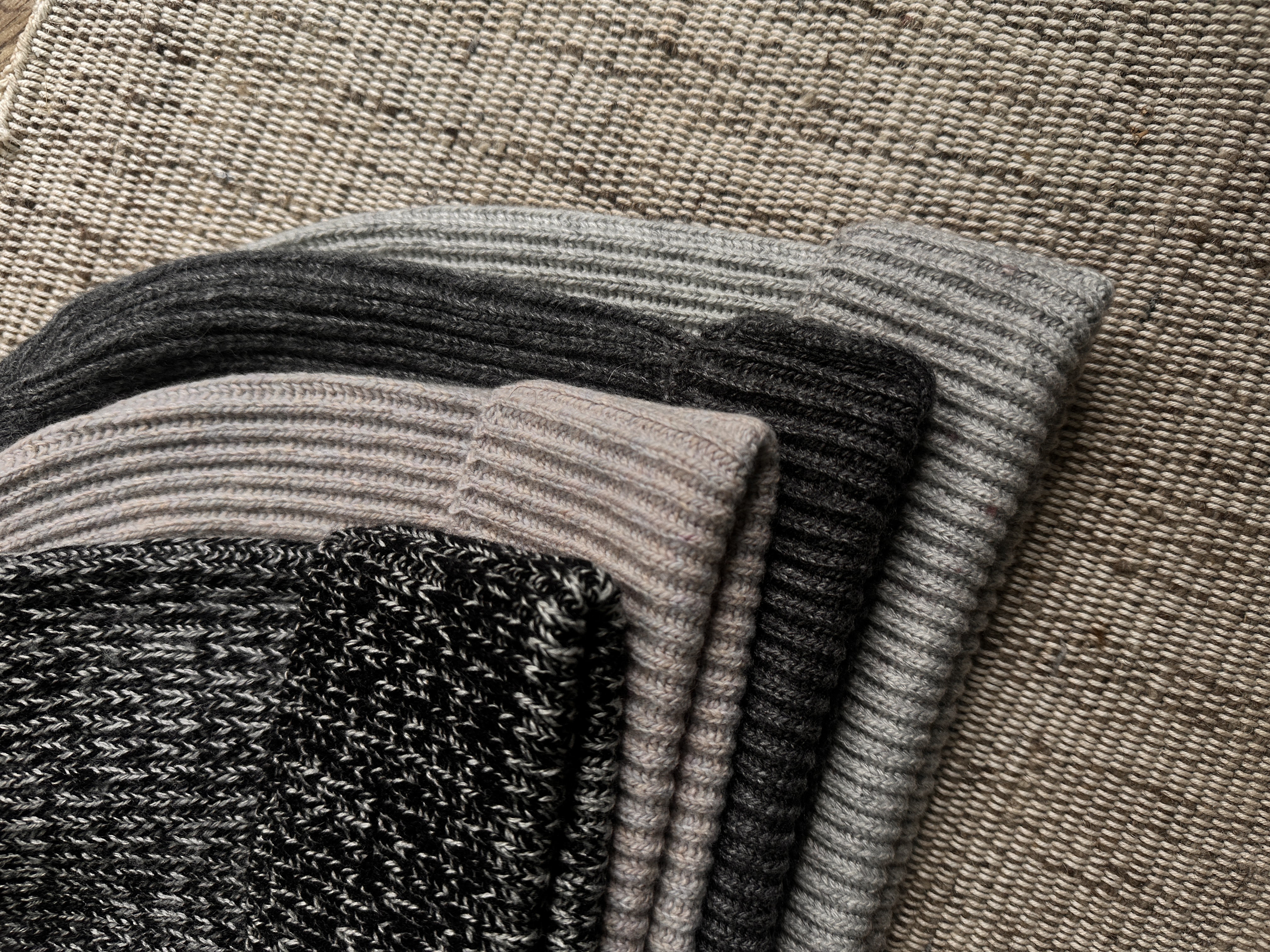 Unisex Fold Cuff Wool Beanie