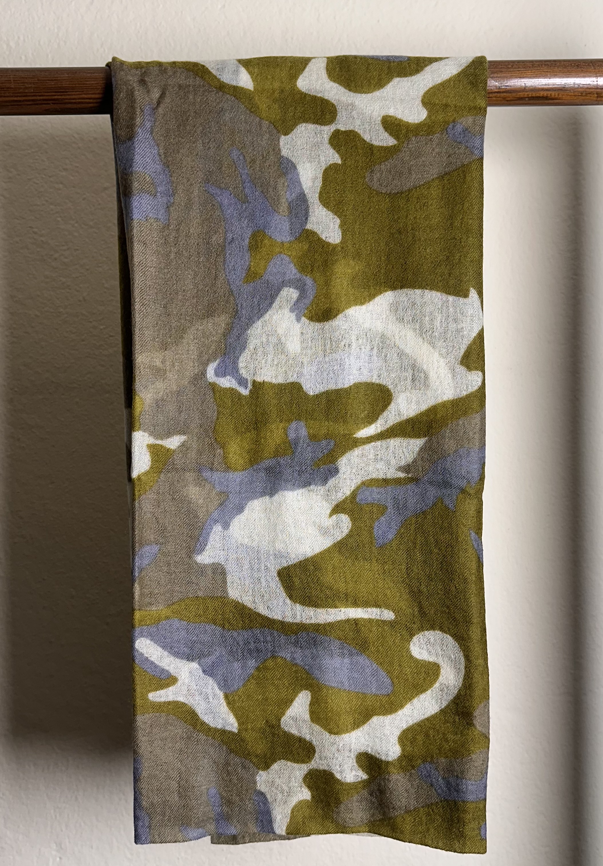 Camouflage - Cashmere Felted Shawl