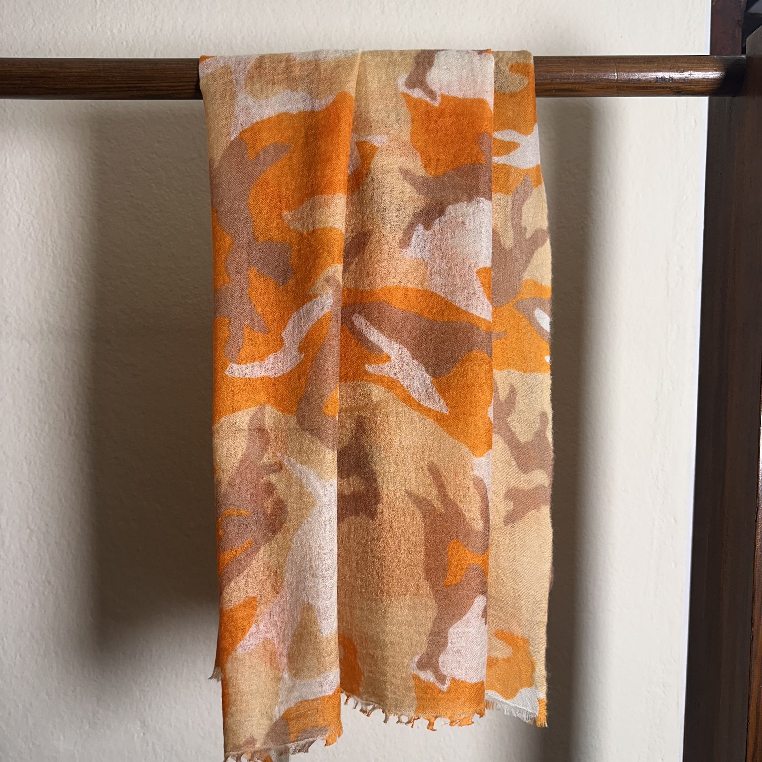 Camouflage - Cashmere Felted Shawl