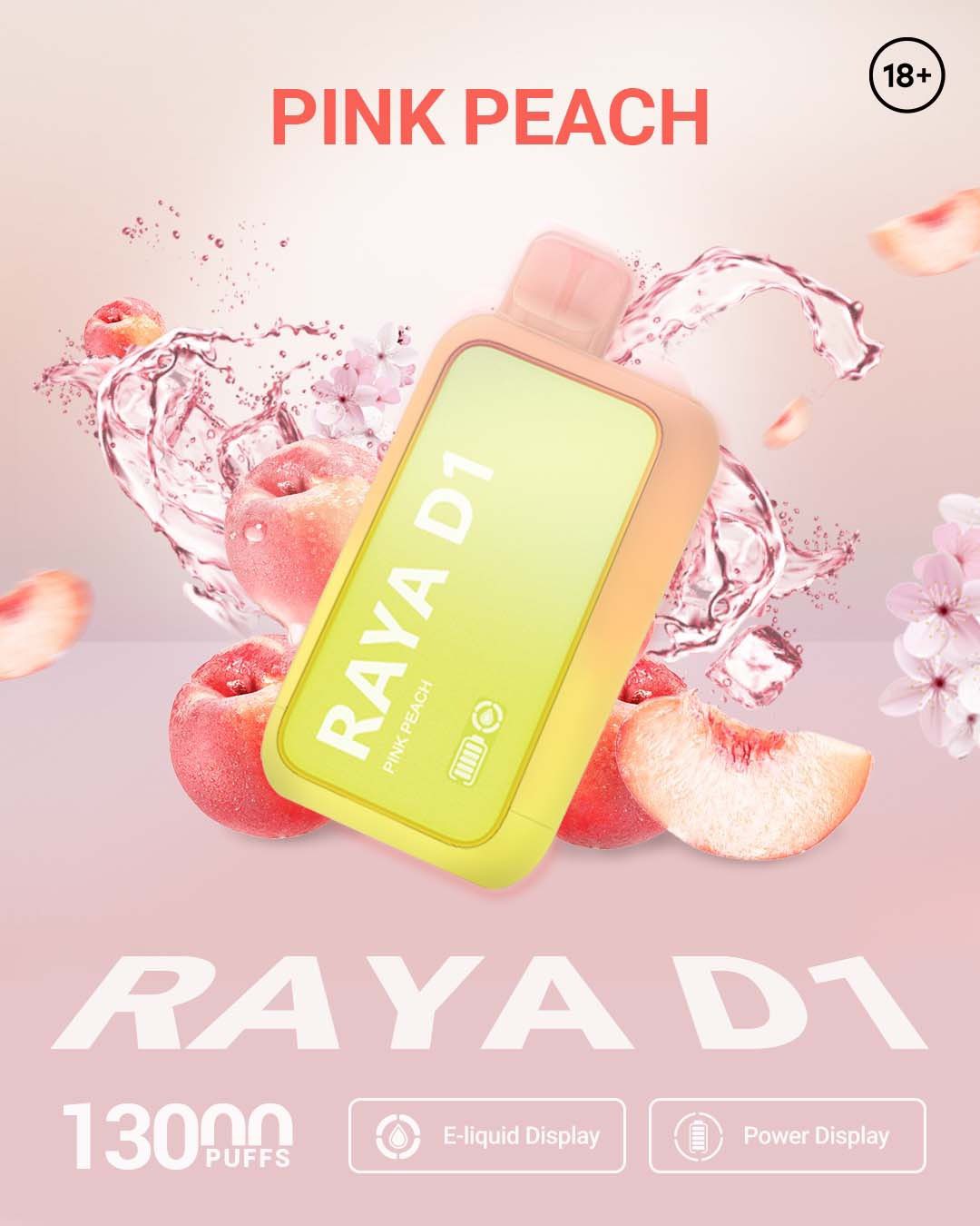 ELF BAR RAYA D1 – Pink Peach