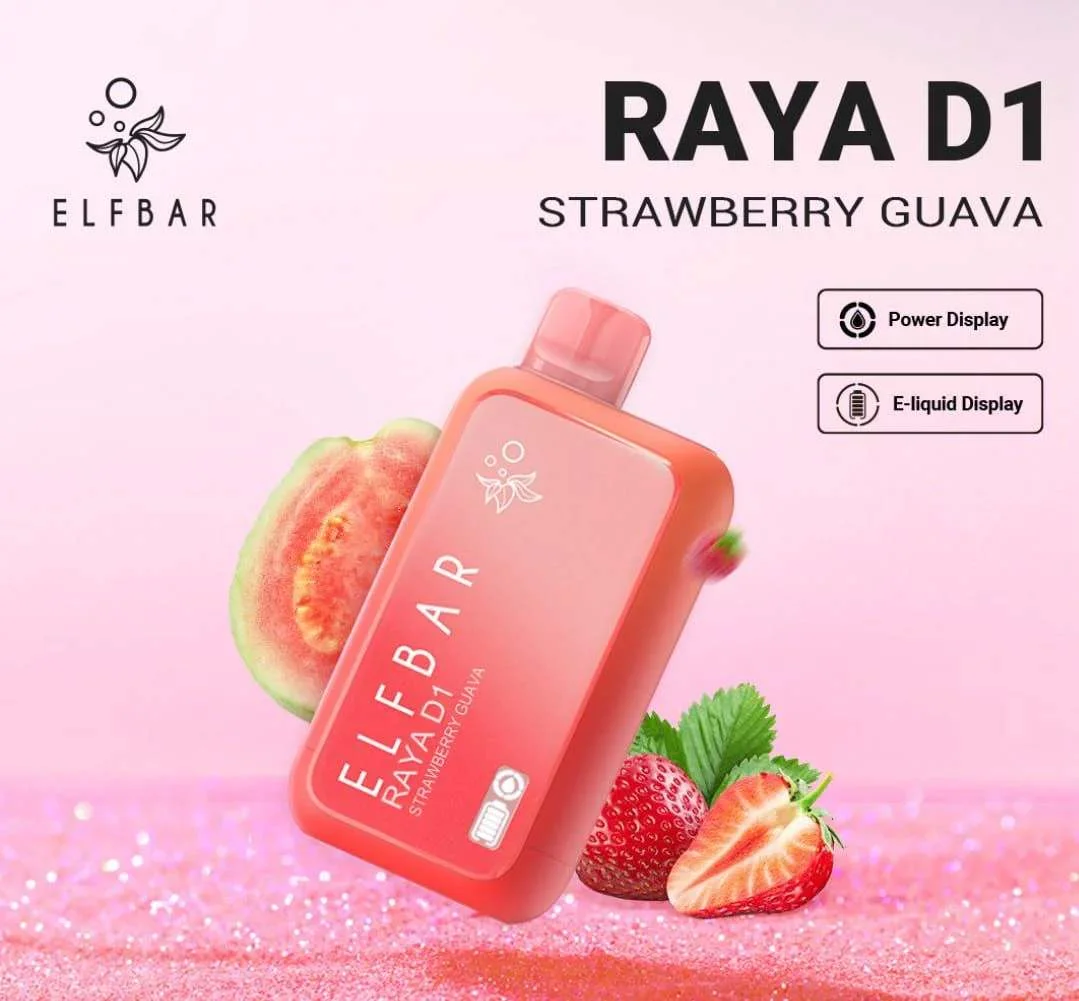 ELFBAR RAYA D1 Strawberry Guava