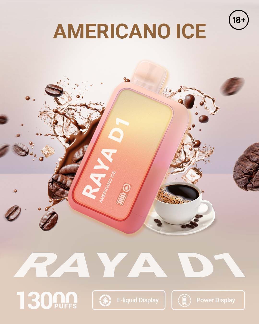 ELF BAR RAYA D1 – Americano Ice