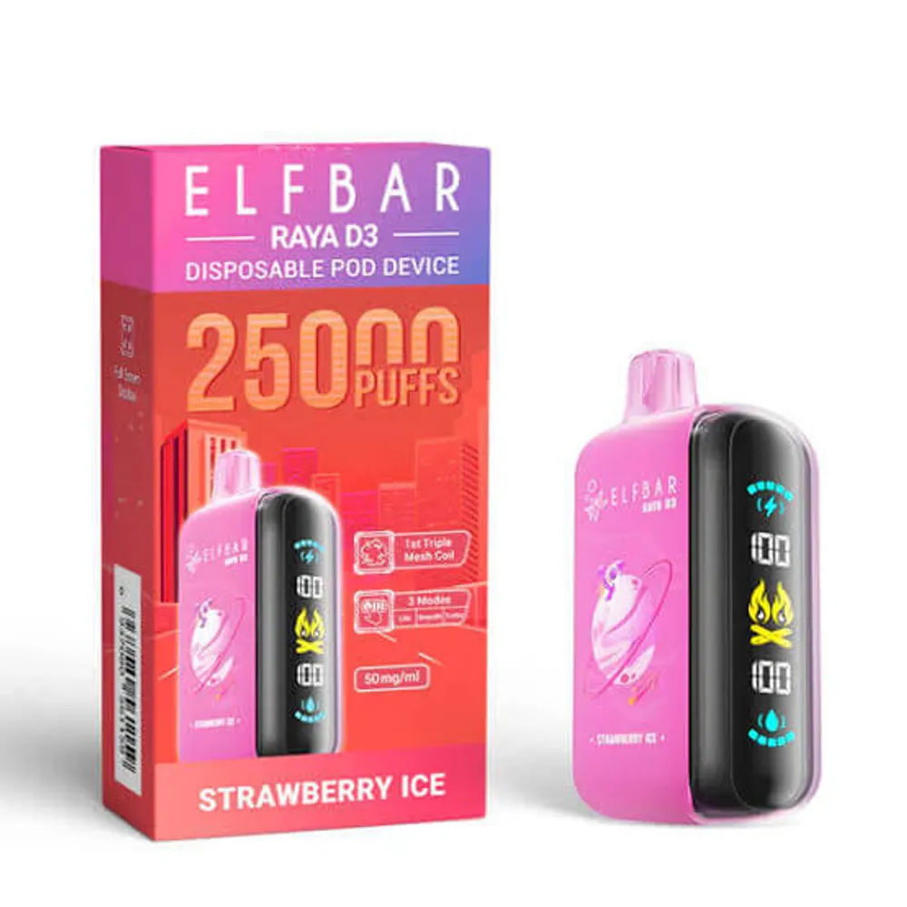ELF BAR RAYA D3 - Strawberry Ice
