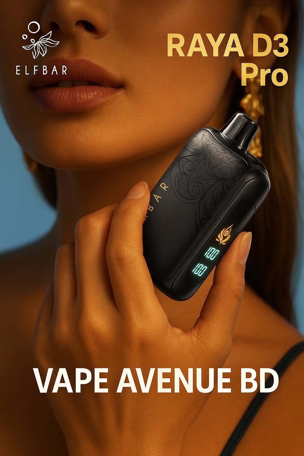 ELFBAR RAYA D3 Pro 30000PUFFS BLACKGOLD EDITION 