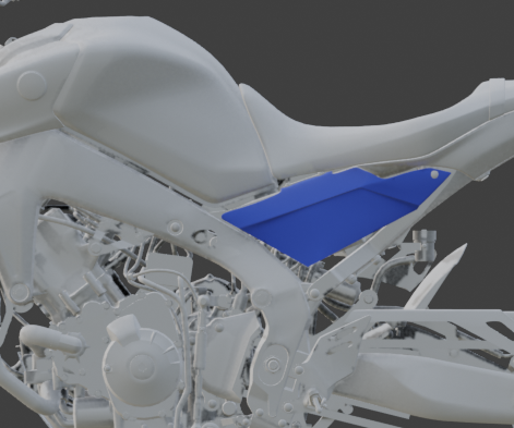 Cache Latéral Yamaha MT-09 2024-2025– 