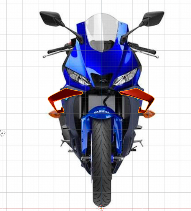 Winglet / Aileron Yamaha R3 2019-2024