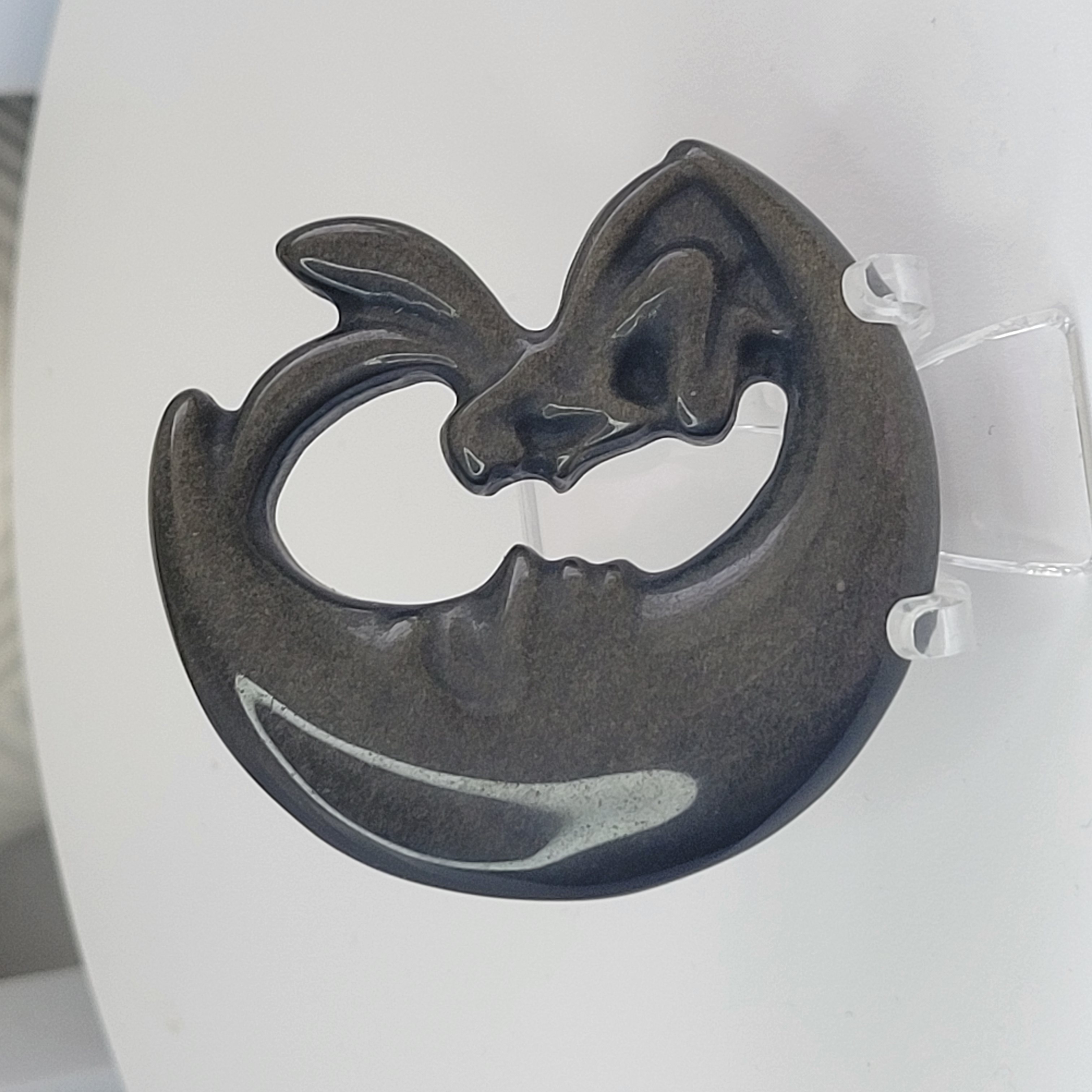 Golden obsidian fairy with moon