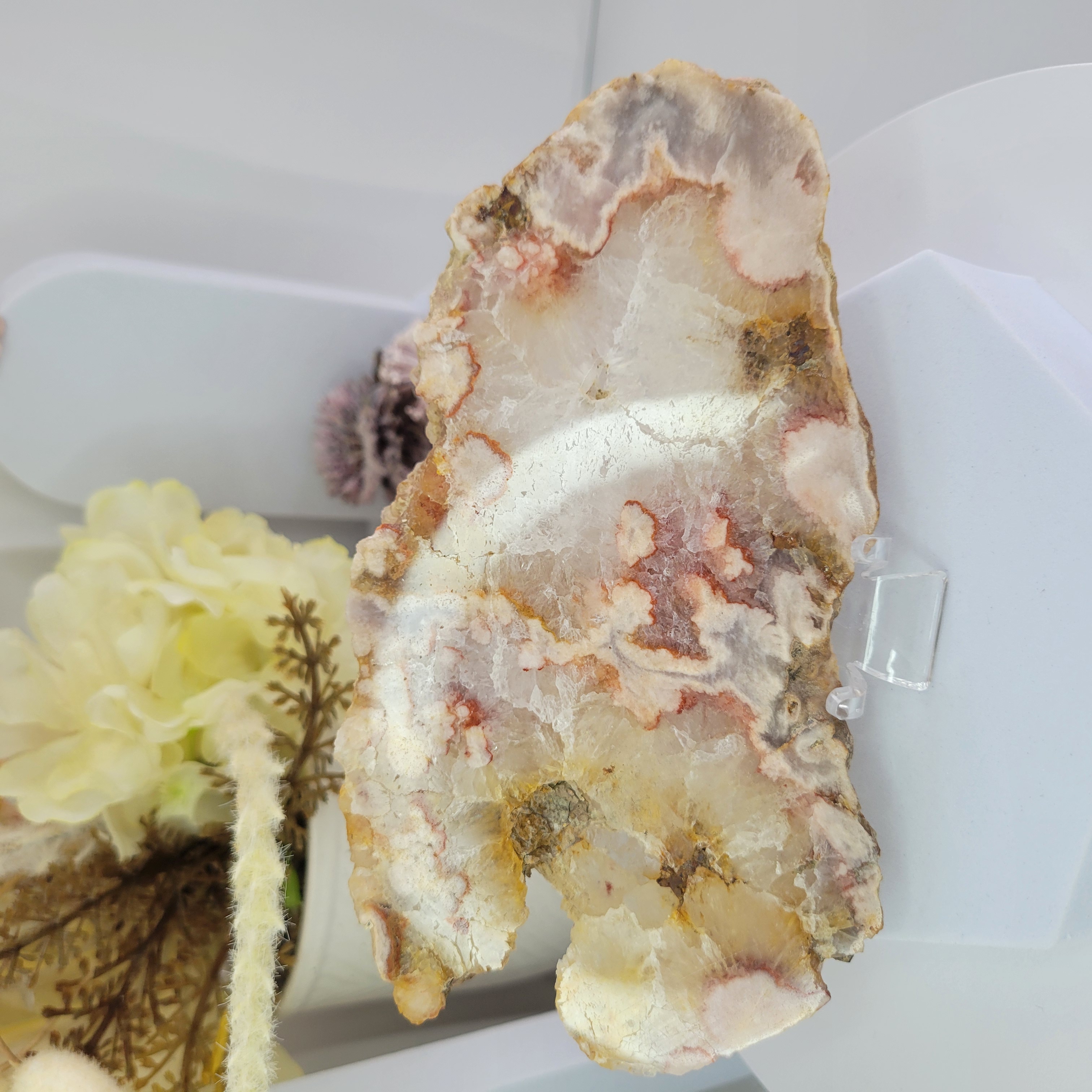 Pink Amethyst Slab + Stand