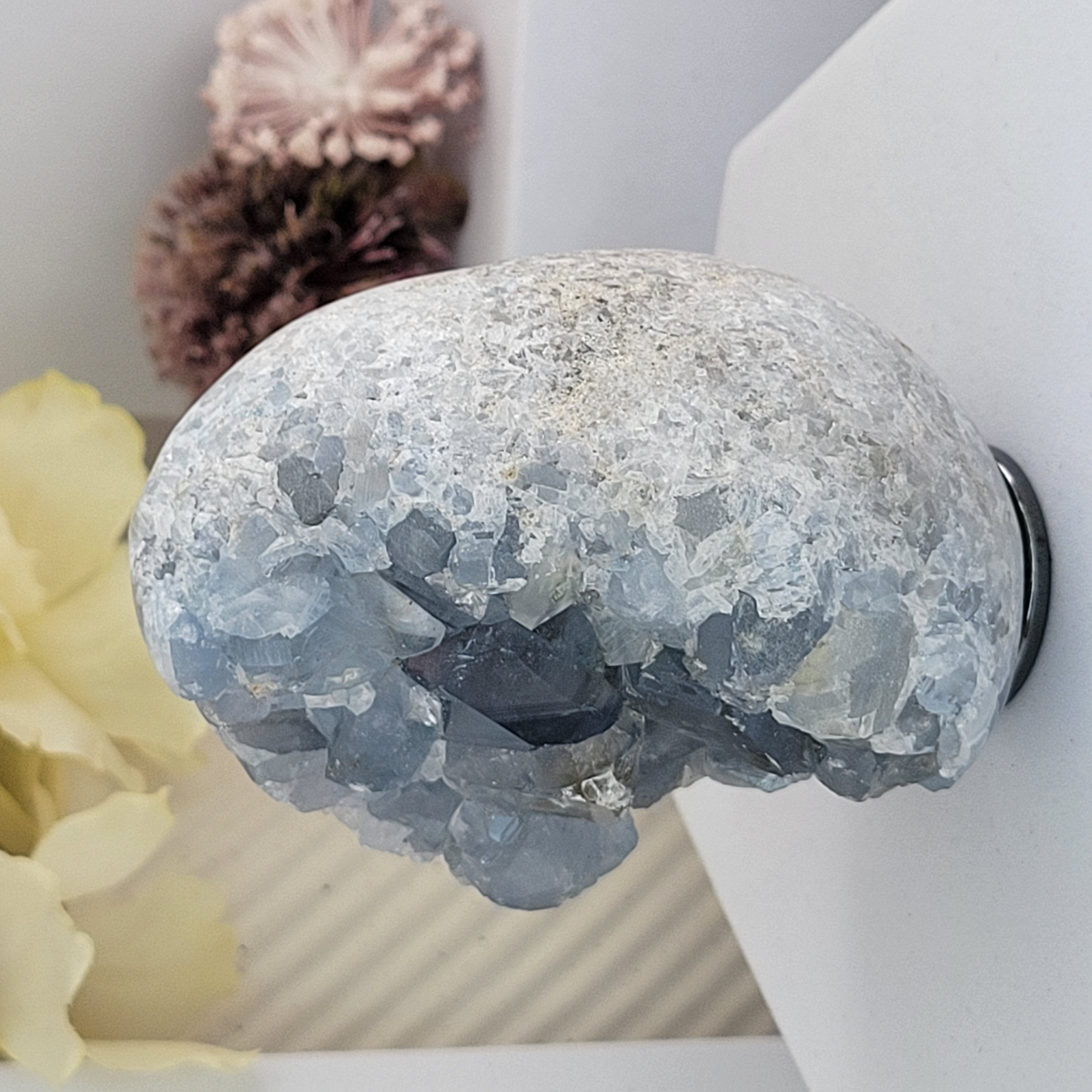 Druzy Celestite Egg
