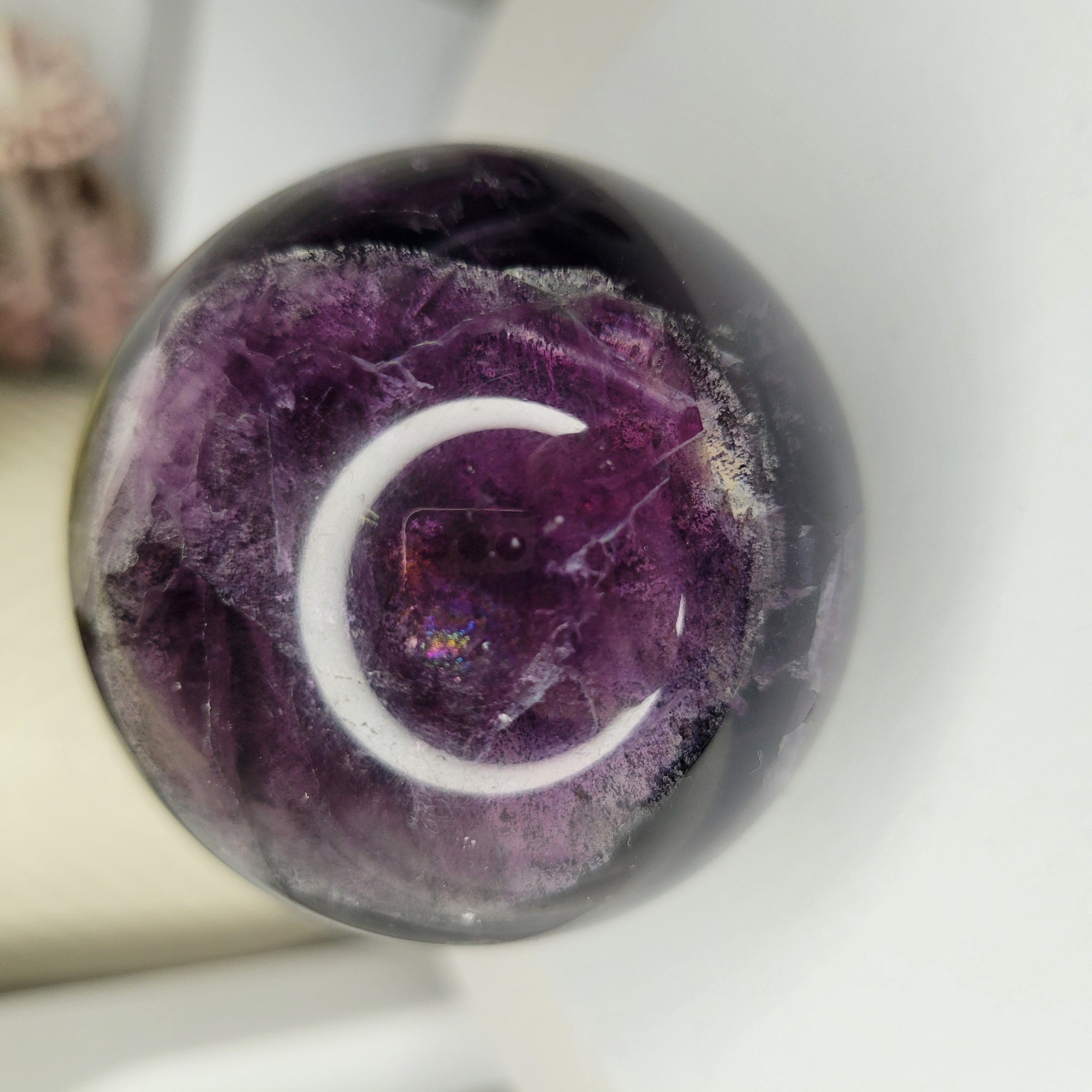 6cm Rainbow Fluorite Sphere 