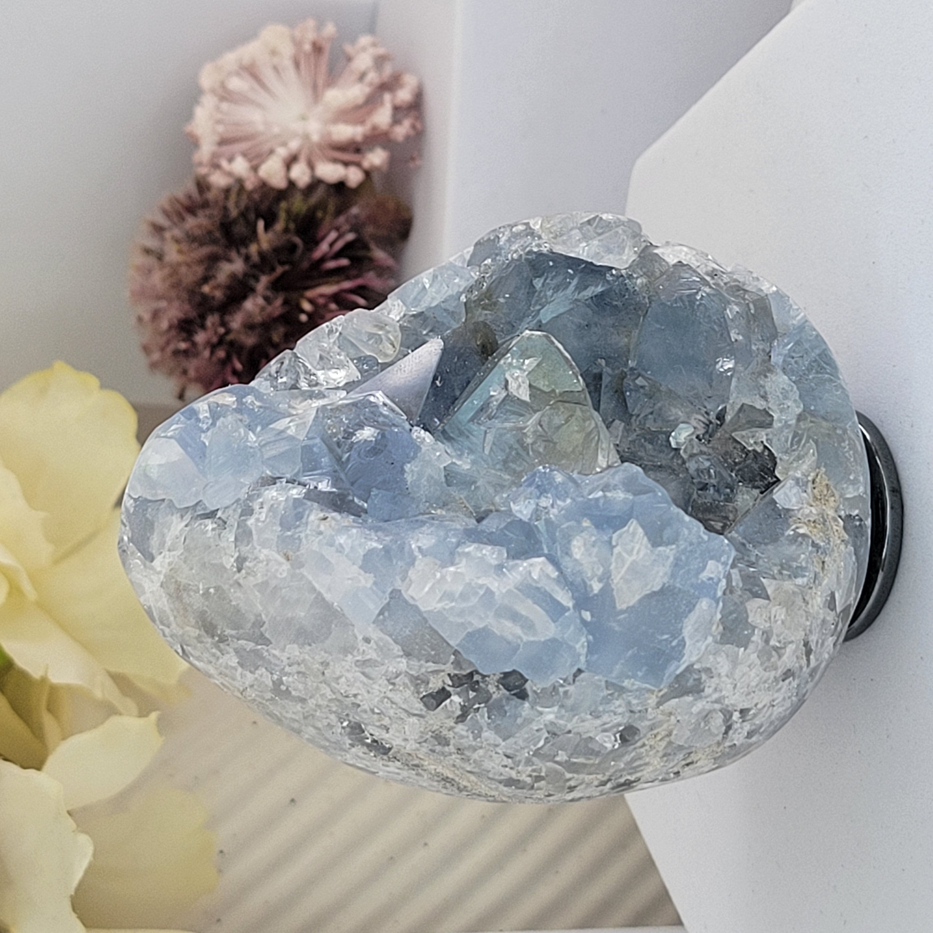 Druzy Celestite Egg