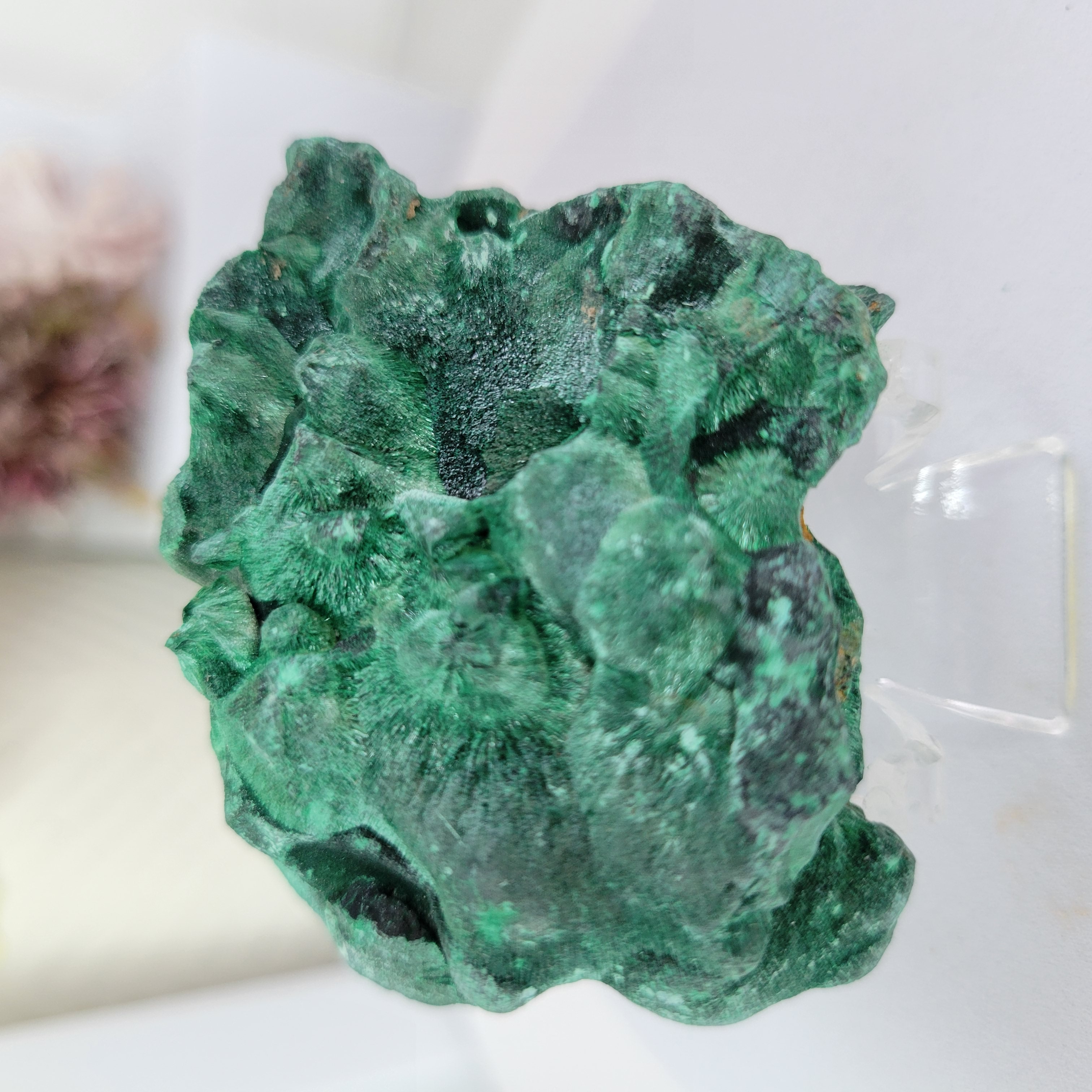 Velvet Malachite Slab + Stand