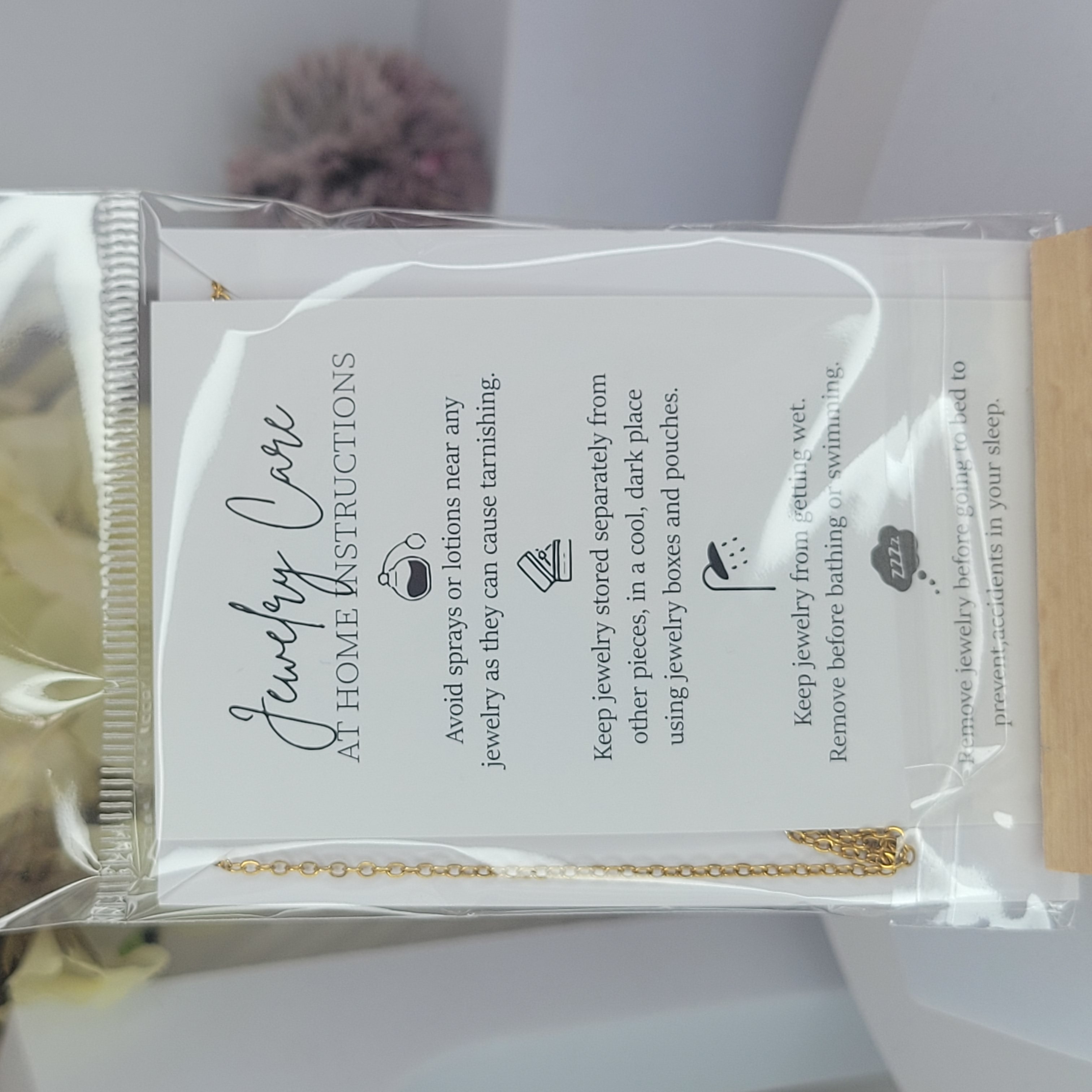 Black Tourmaline Necklace - Gold