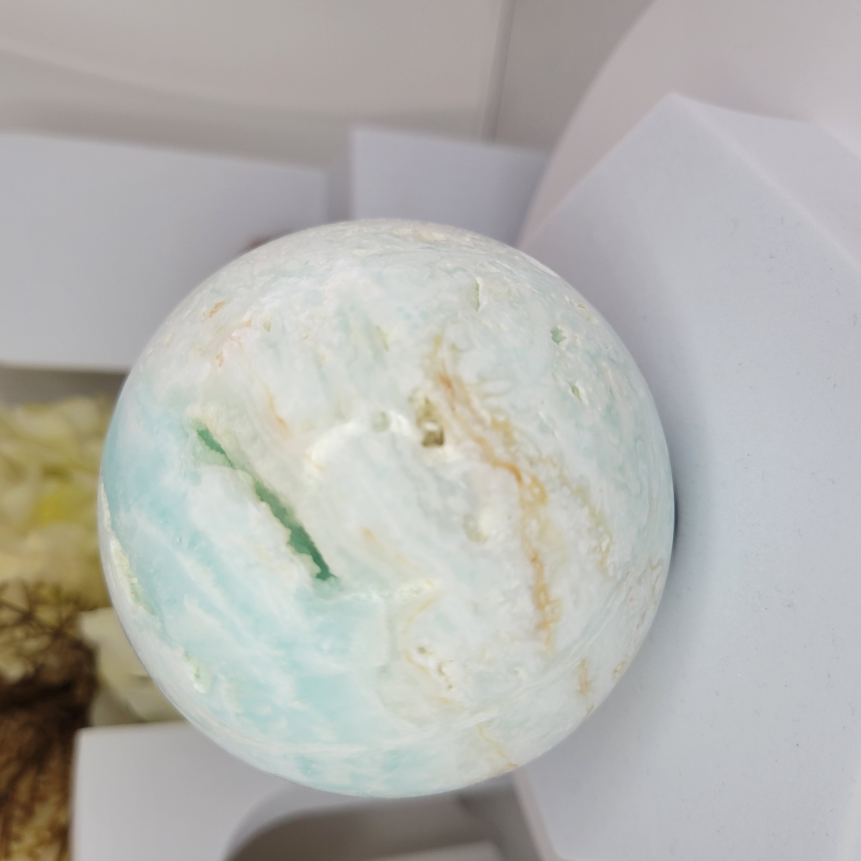 Caribbean Calcite Sphere 8cm