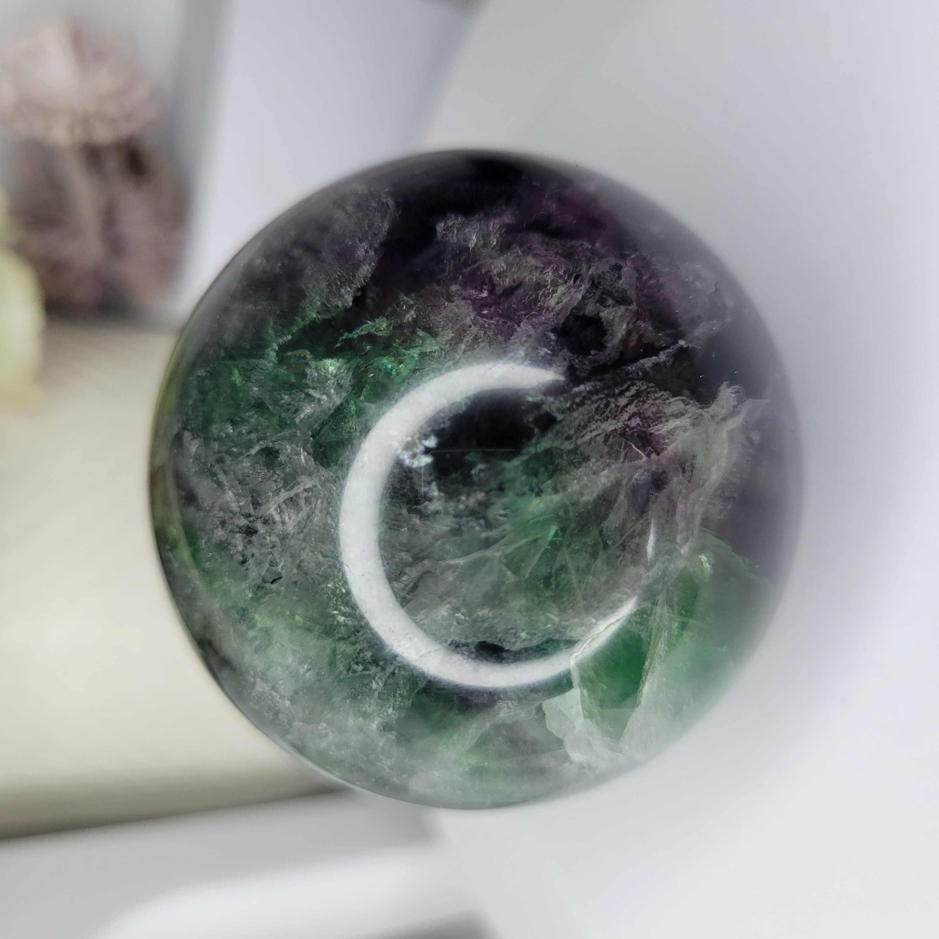 6cm Rainbow Fluorite Sphere 