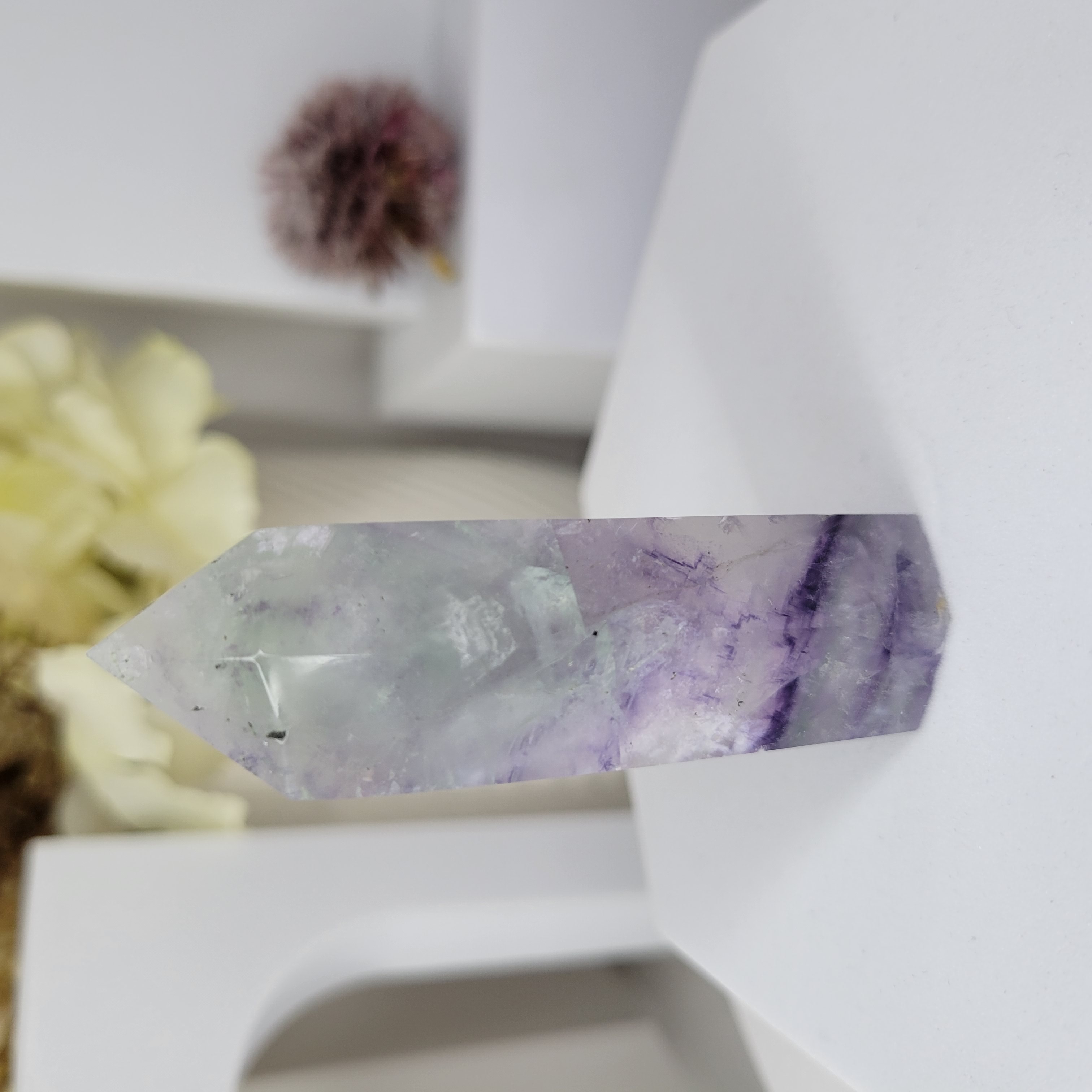 Rainbow Fluorite Point 7cm
