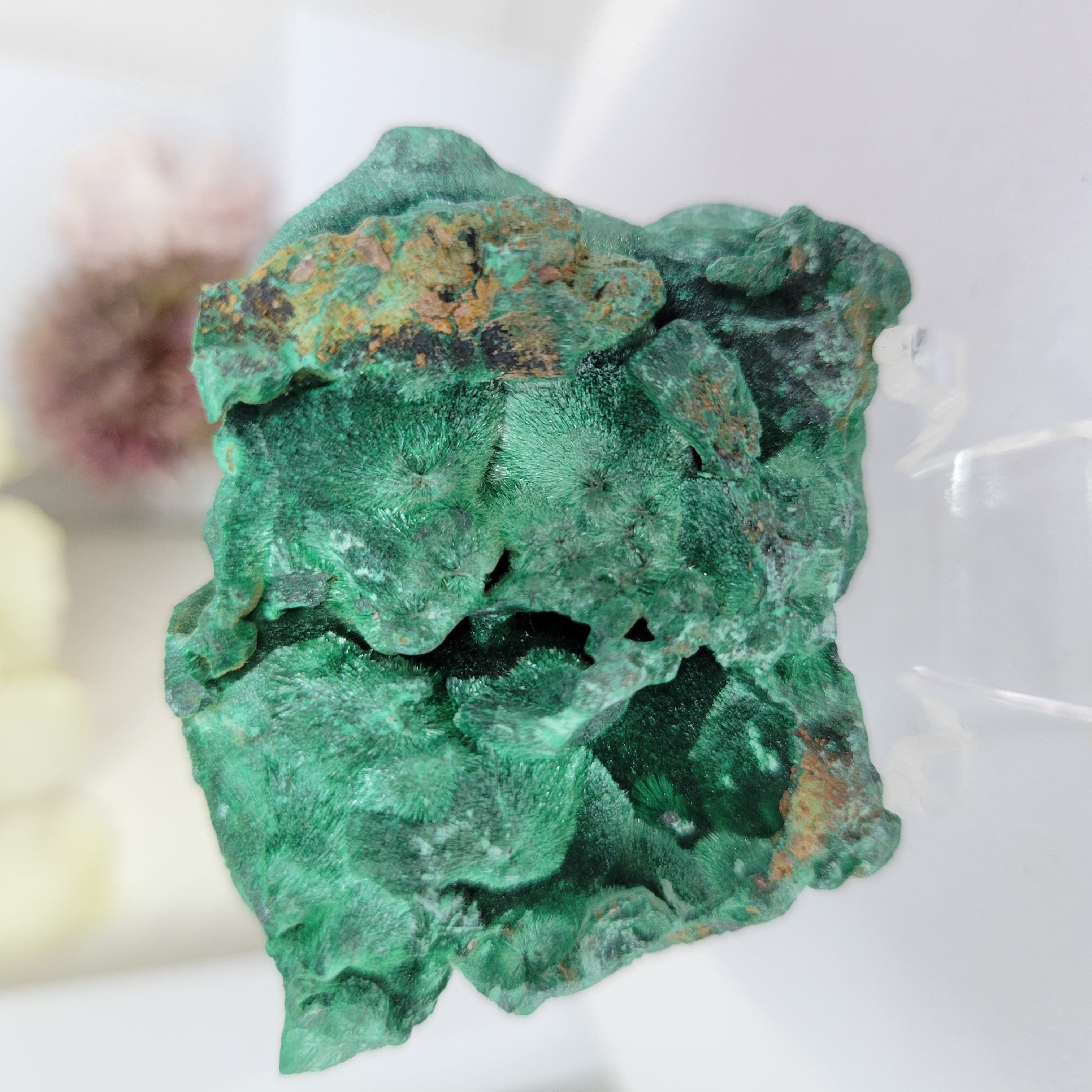 Velvet Malachite Slab + Stand