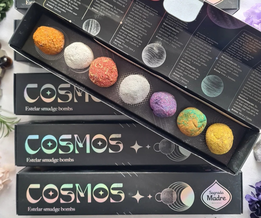 Cosmos Smudge Bombs – Planetary Incense Set (Box of 7)