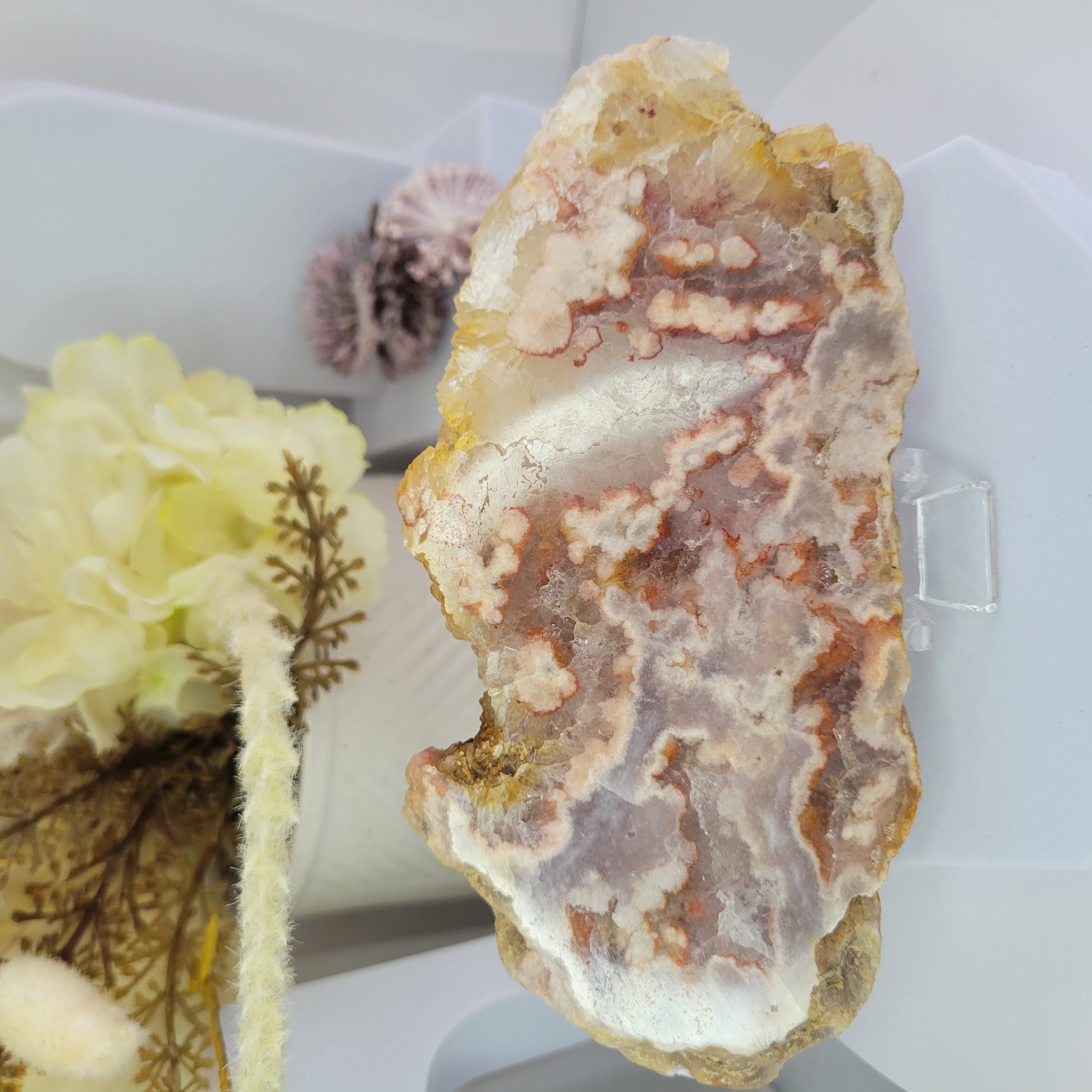 Pink Amethyst Slab + Stand 