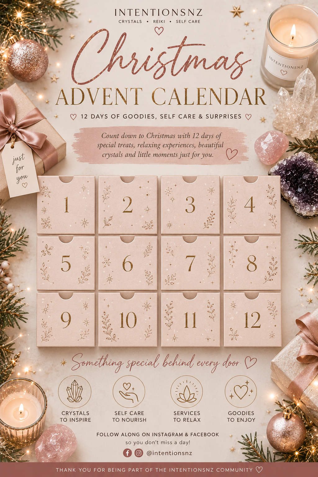 Christmas Crystal Advent Calendar 