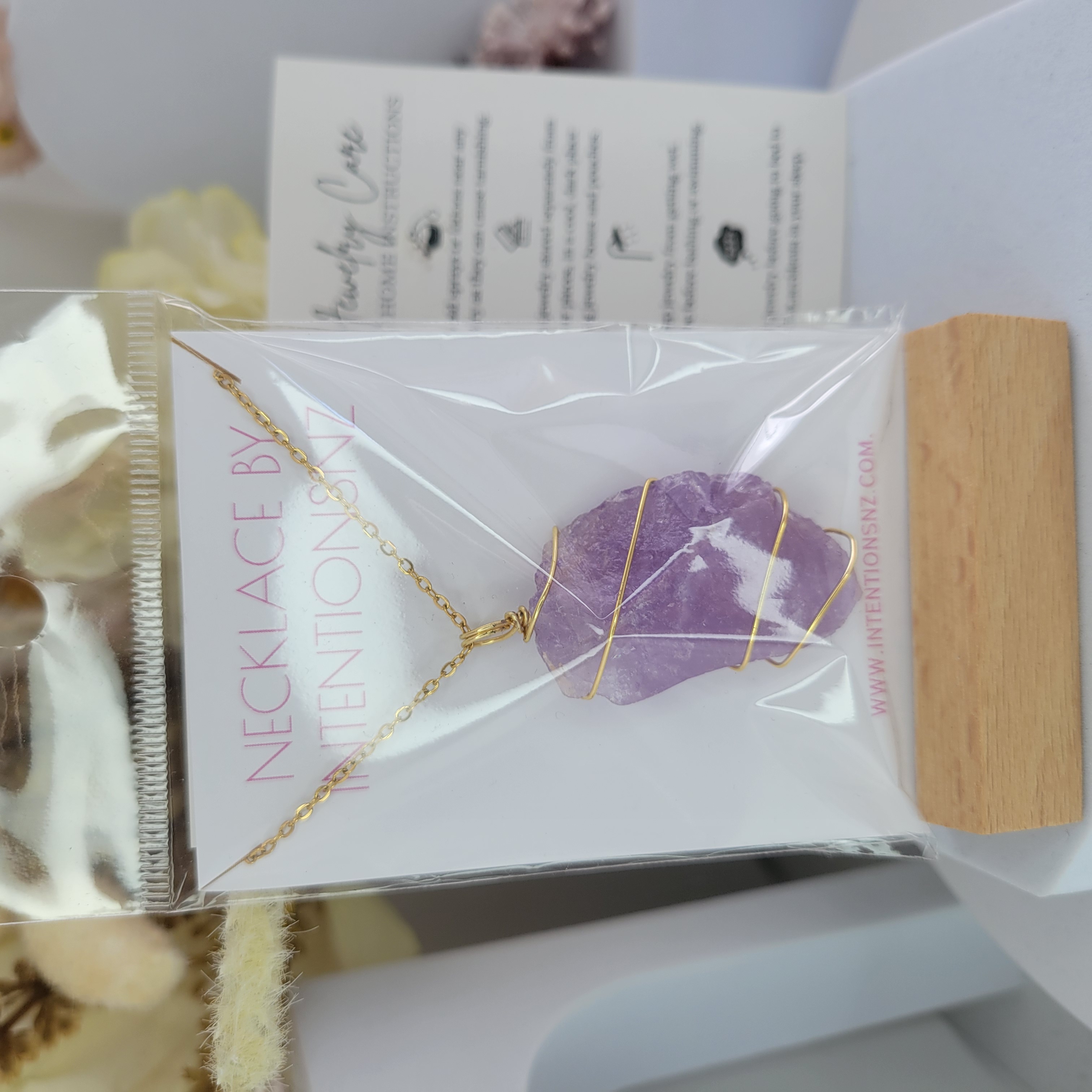 Amethyst Necklace - Gold